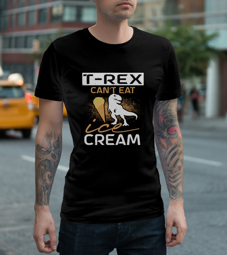 T-Rex Can't Eat Ice Cream T-Shirt