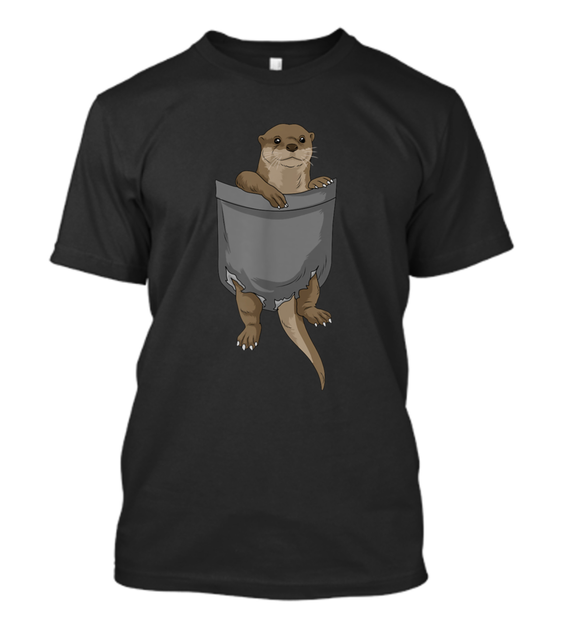 Sea Otter In Pocket Cute Otter T-Shirt