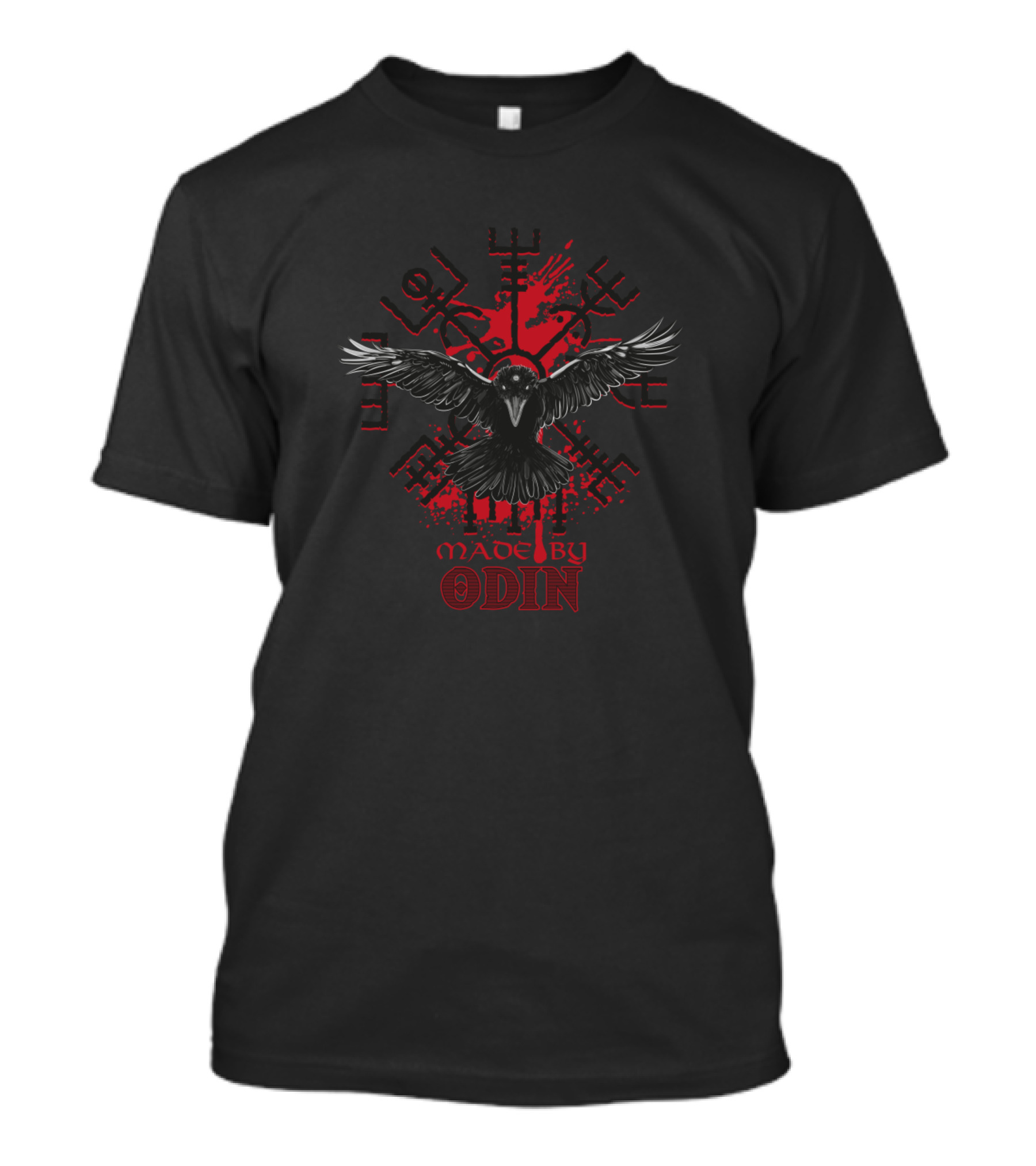 Made By Odin Viking Culture Valhalla Raven T-Shirt