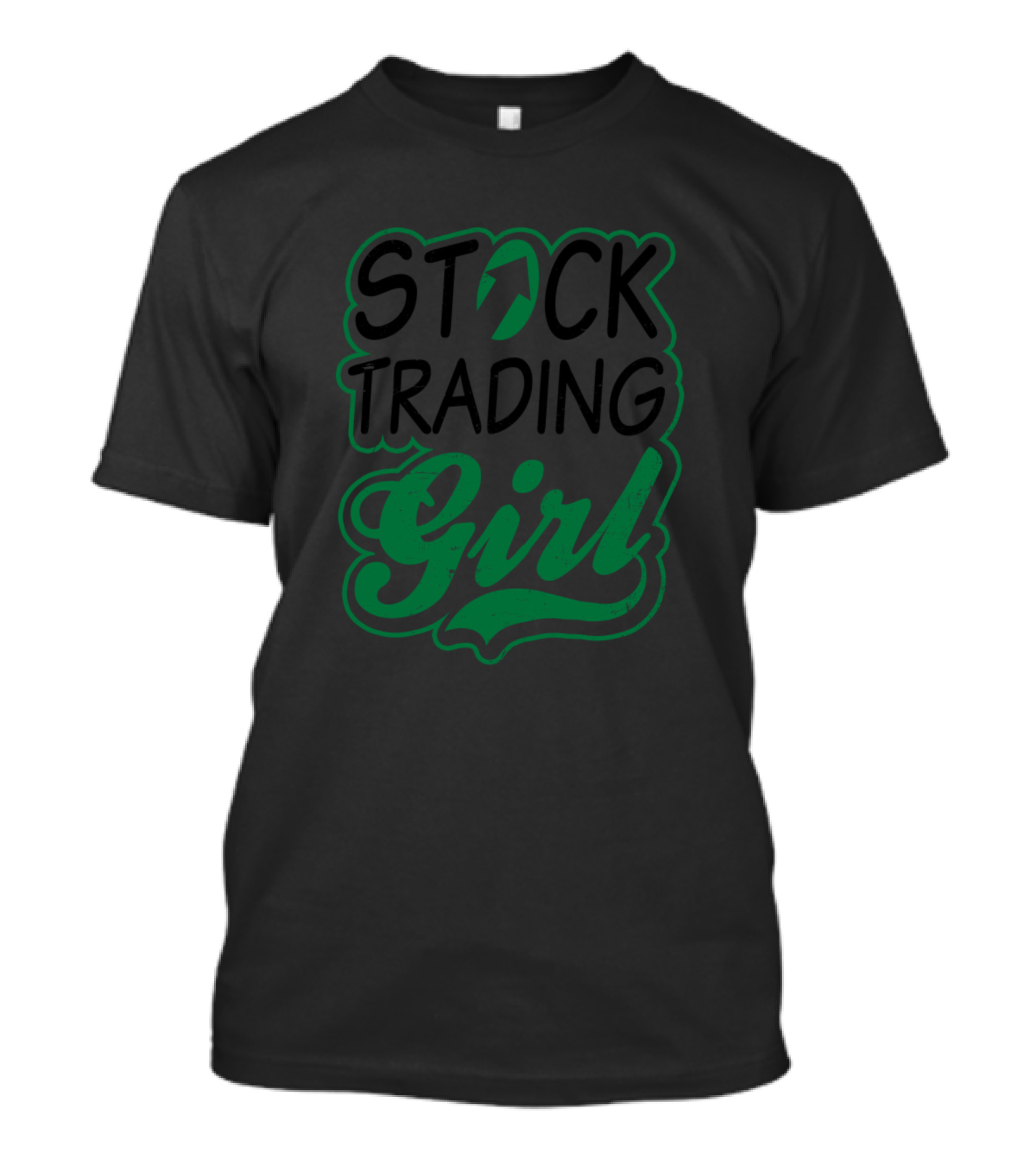 Stock Trading Girl Up Arrow Trend T-Shirt