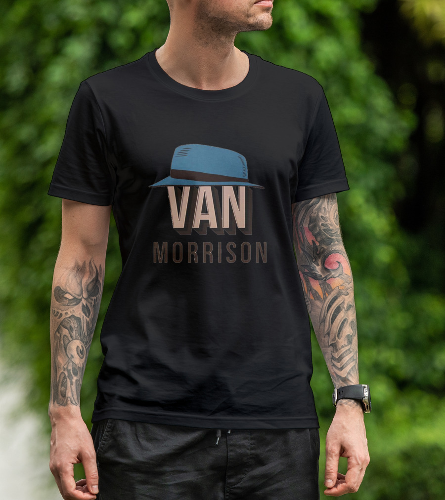 Van Morrison Blue Hat Iconic T-Shirt