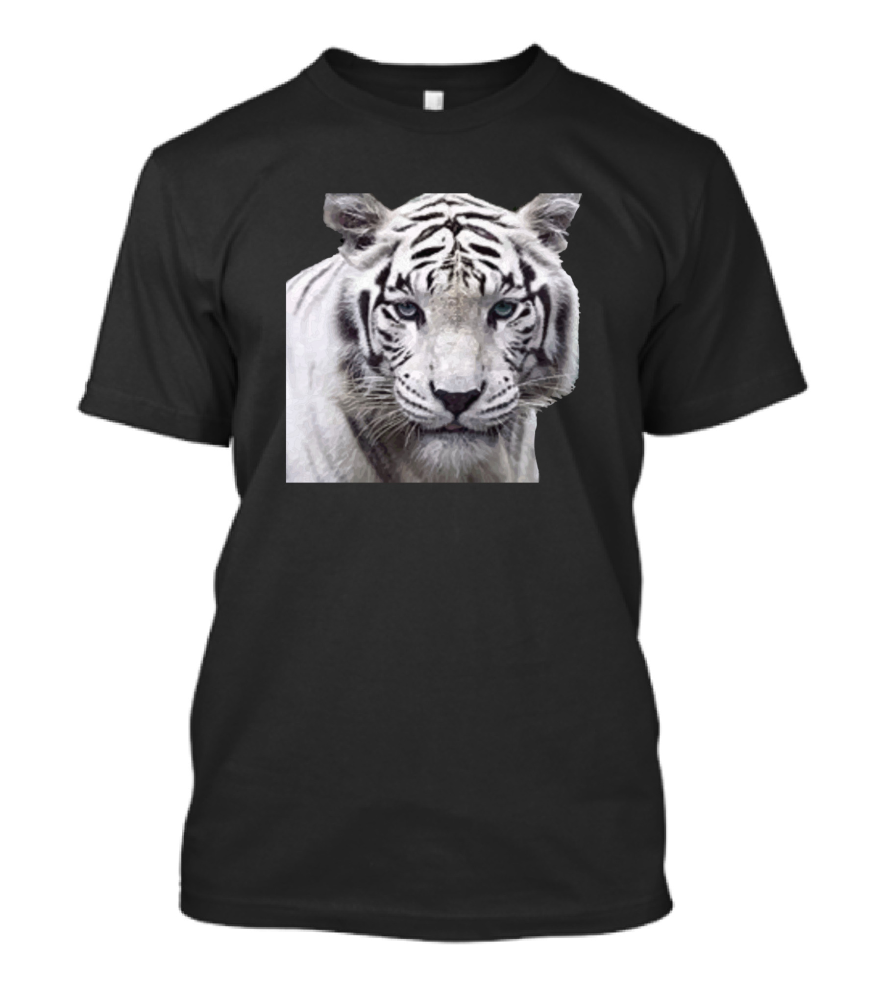 White Tiger Face T-Shirt