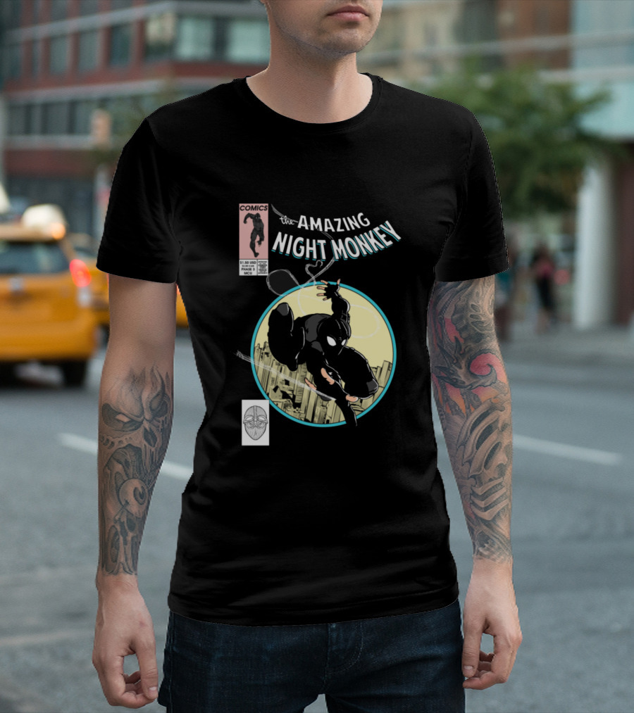 The Amazing Night Monkey Comics Issue No.1 T-Shirt
