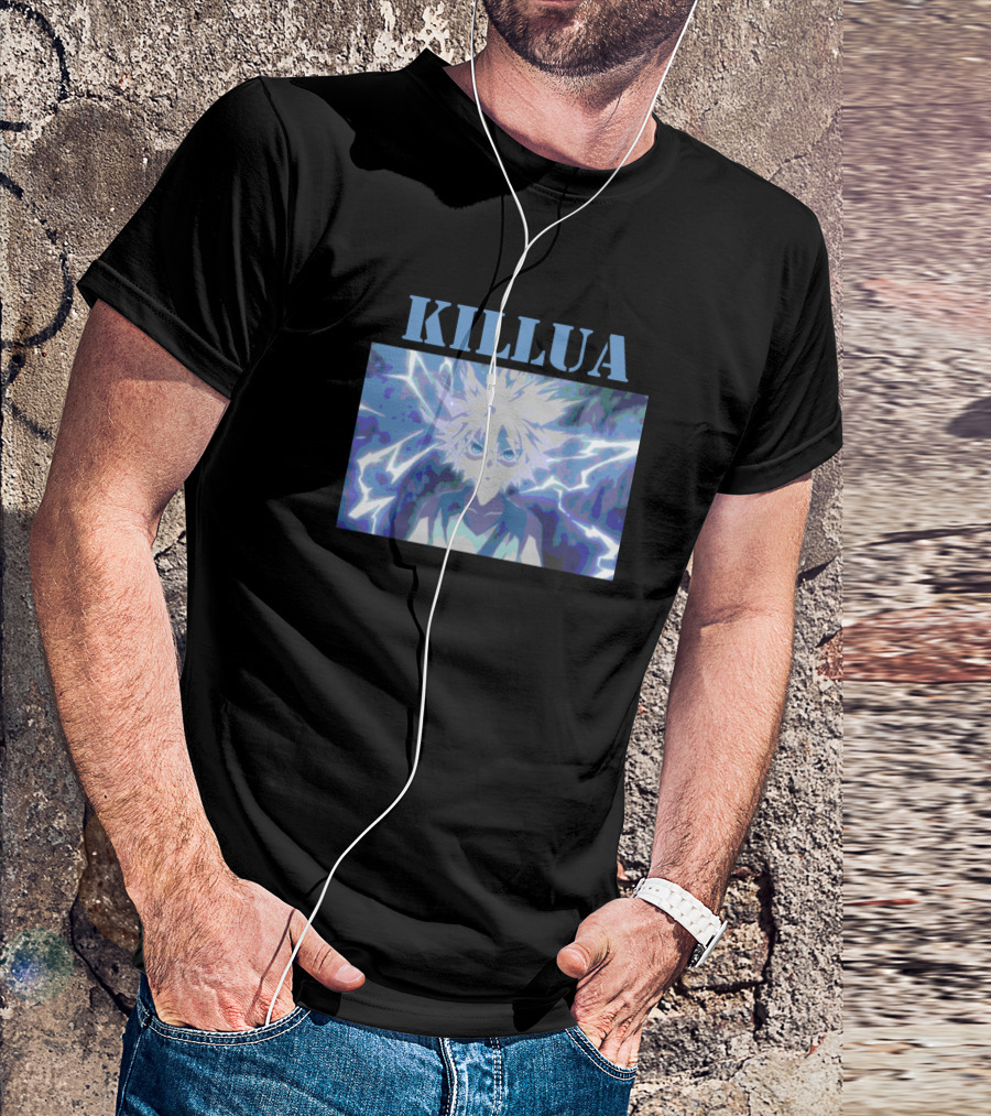 Killua Character Lightning Power Image T-Shirt