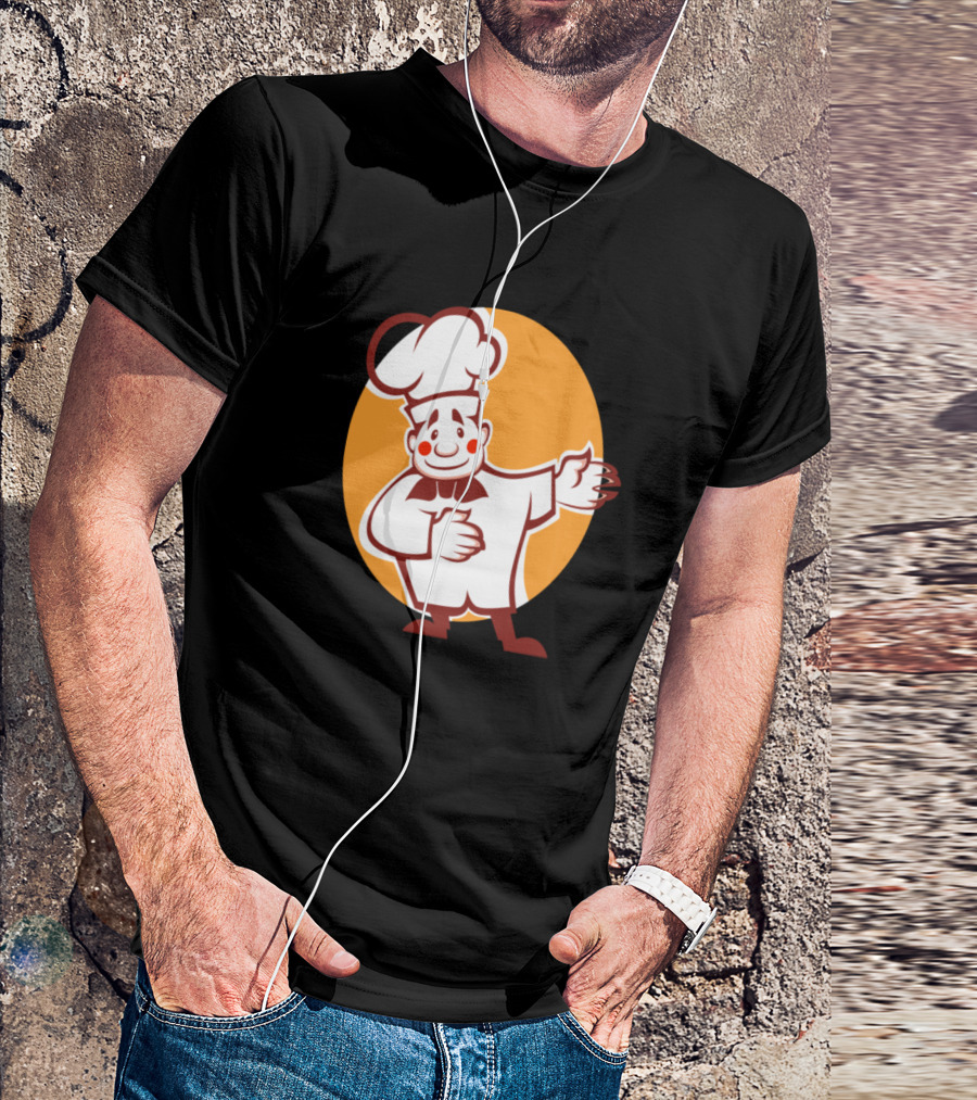 Chef B60a8 Vintage Cartoon Character Icon With Toque HuARD.appspot.com T-Shirt