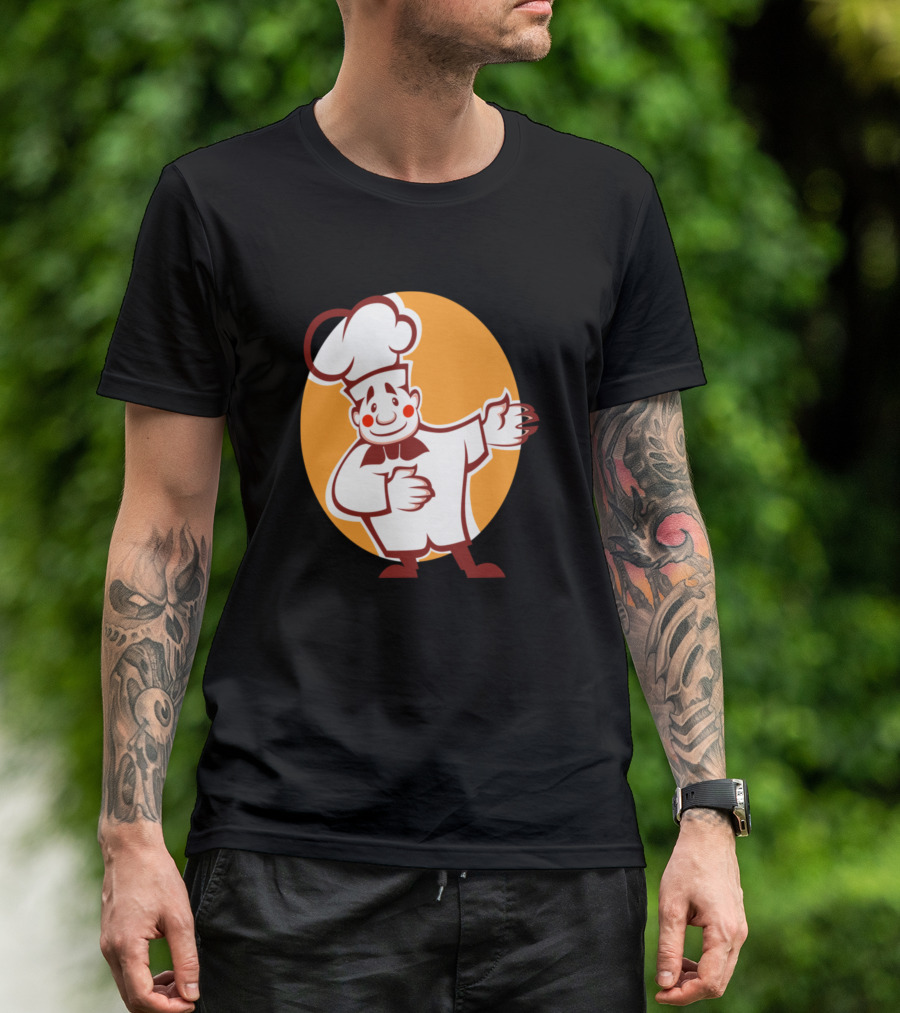 Chef B60a8 Vintage Cartoon Character Icon With Toque HuARD.appspot.com T-Shirt