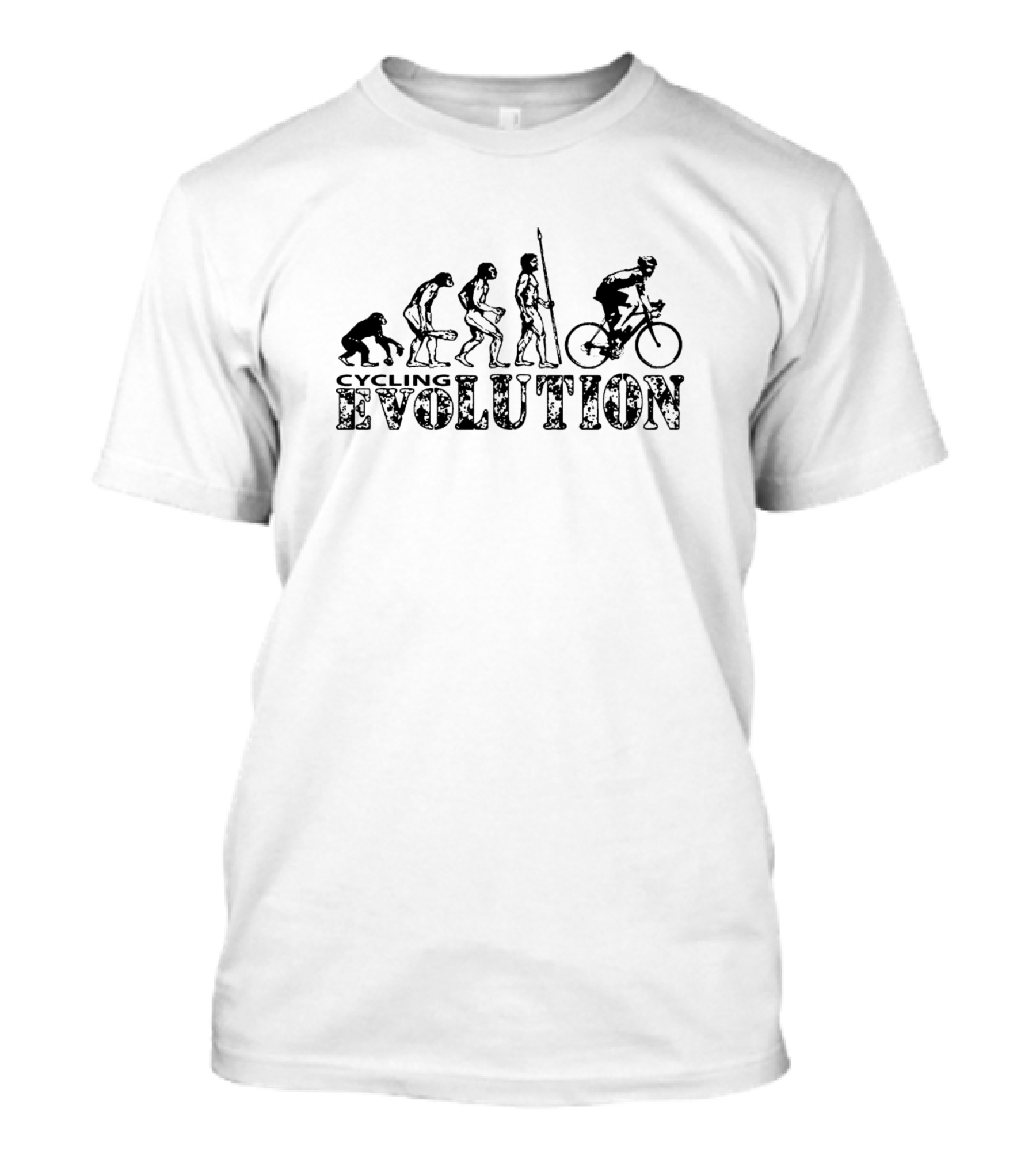 Cycling Evolution Cyclist Bike Bicycle MTB BMX Racing T-Shirt