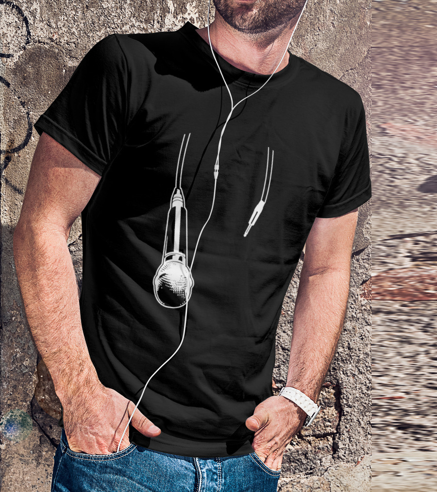 Dj Microphone Techno Hip Hop Music Vibe T-Shirt