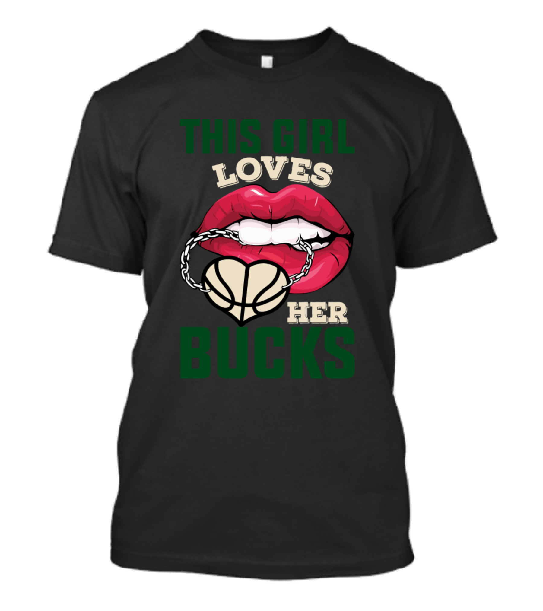 This Girl Loves Her Bucks Basketball T-Shirt
