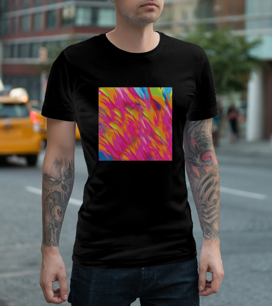 Artistic Color Vibrant Abstract Palette T-Shirt