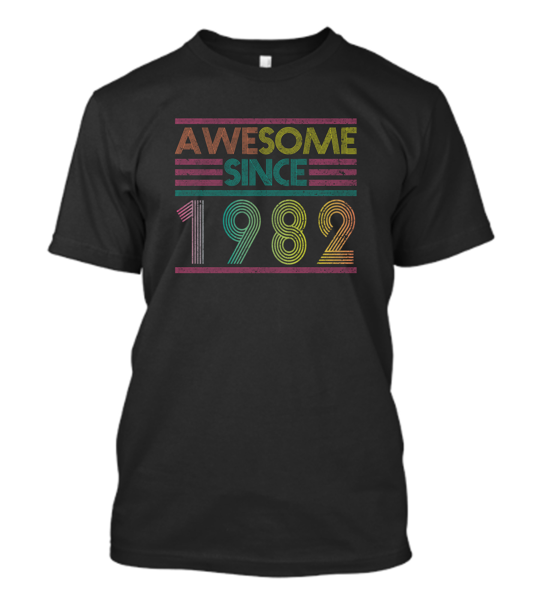 Awesome Since 1982 Retro Vintage Birthday Year T-Shirt