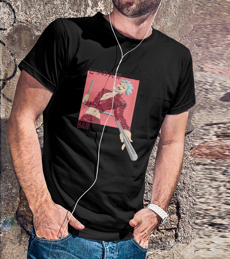 Ban Nanatsu No Taizai Character Art Anime T-Shirt