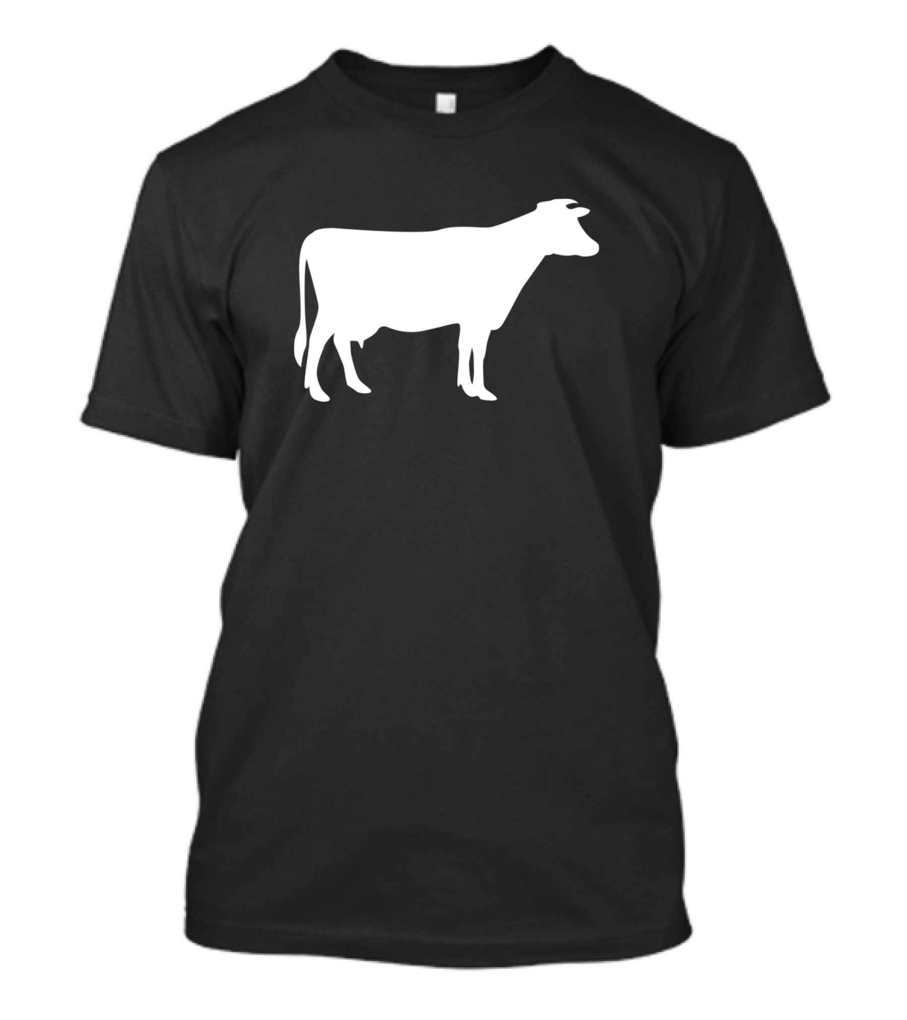 Cow Silhouette White T-Shirt