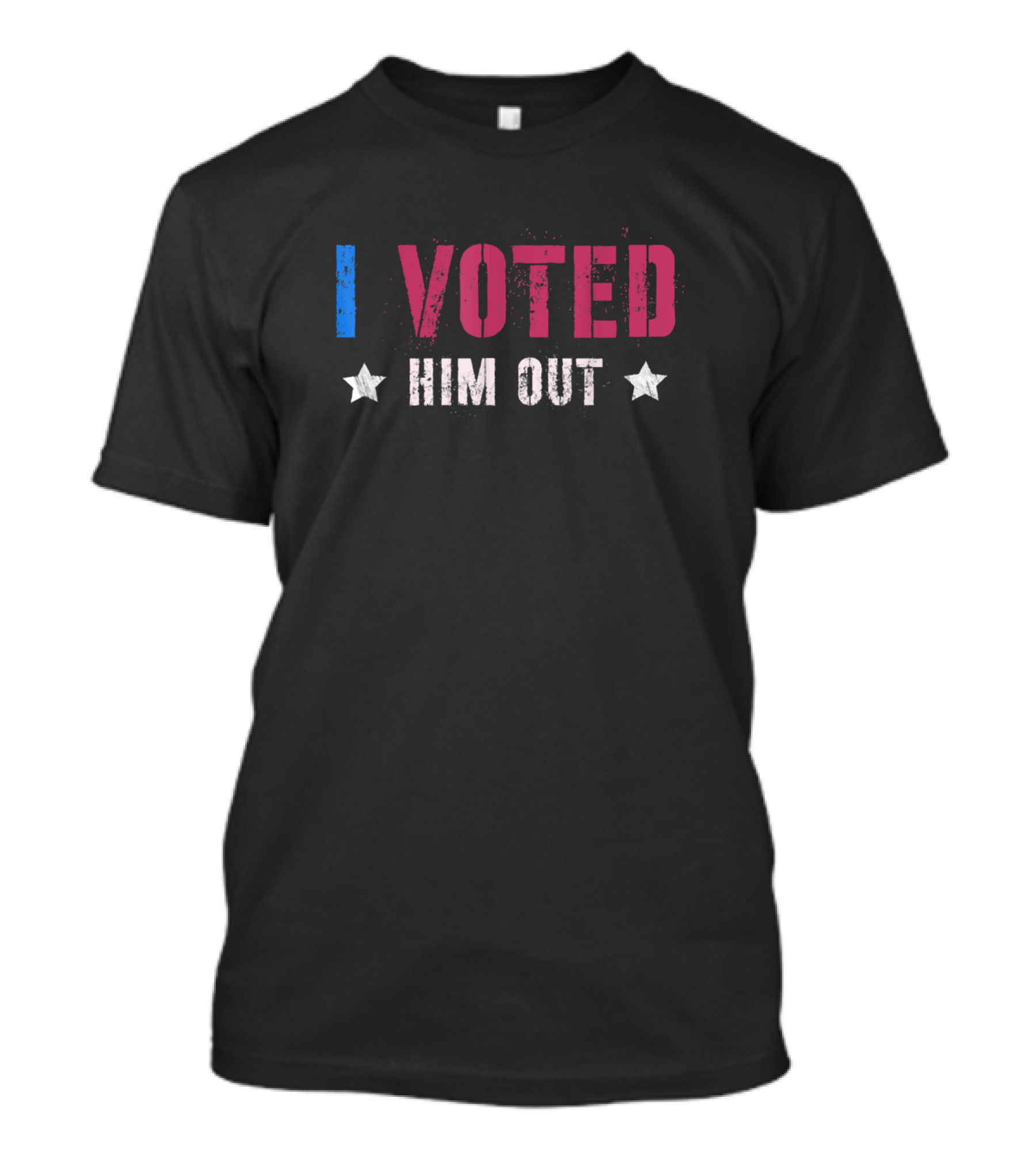 I Voted Him Out Distressed Biden Election Victory T-Shirt