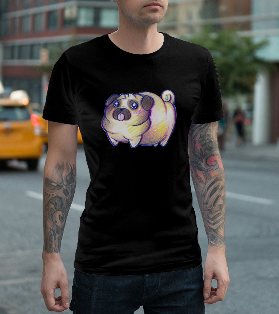 Dog Pug Fantasy Magic Luxury Royal Cute Adorable Playful T-Shirt