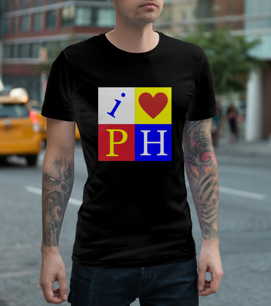 I Heart PH Philippines Love Block T-Shirt