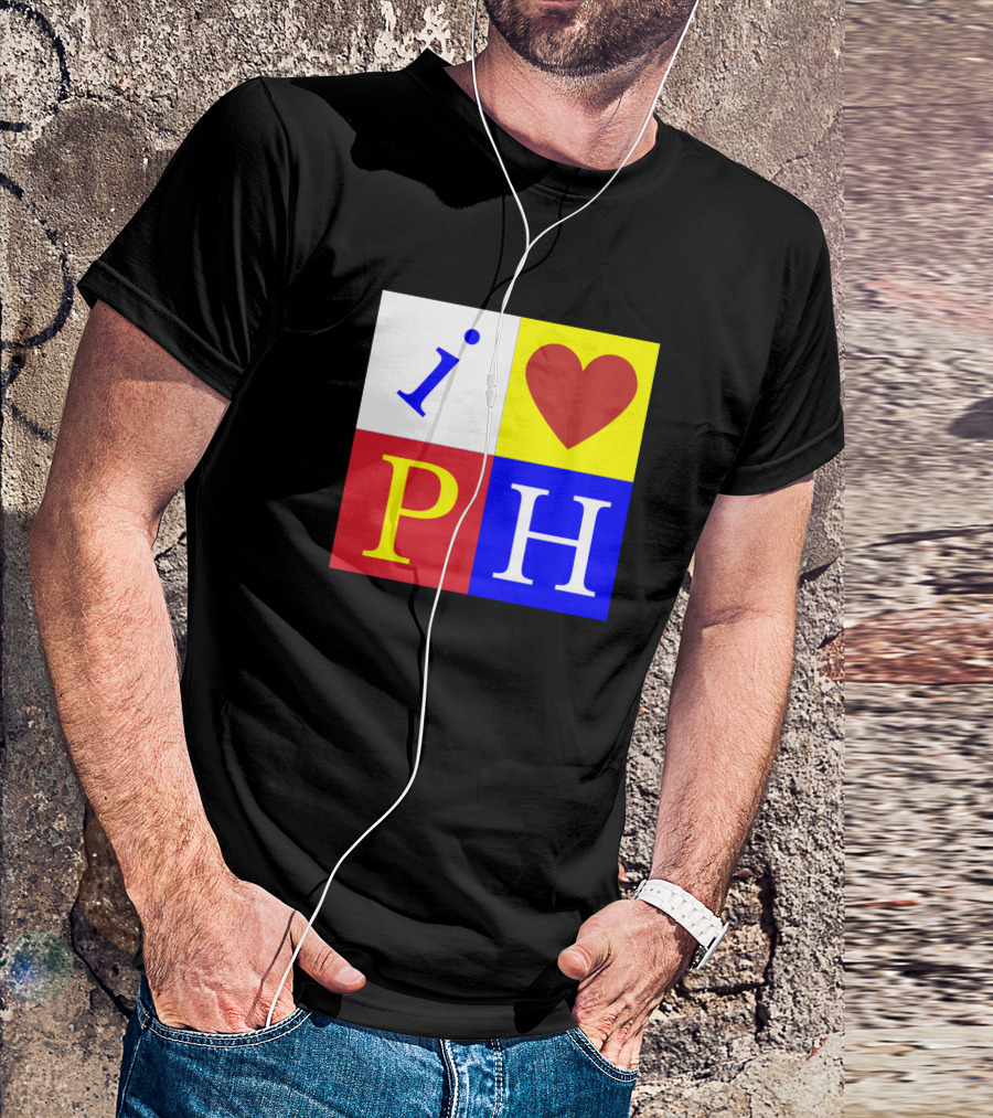 I Heart PH Philippines Love Block T-Shirt