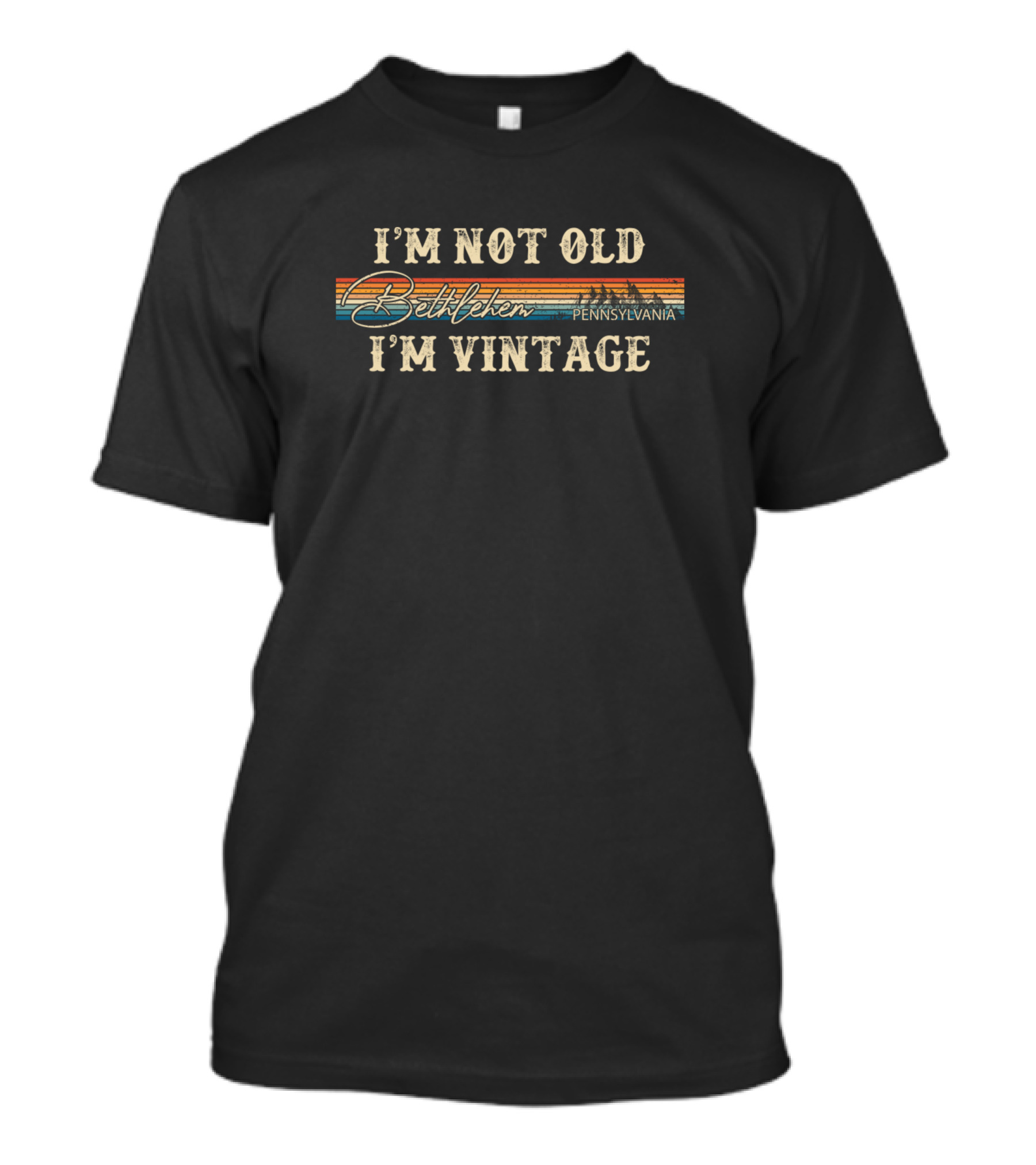 I'm Not Old I'm Vintage Bethlehem Pennsylvania Retro 80s T-Shirt