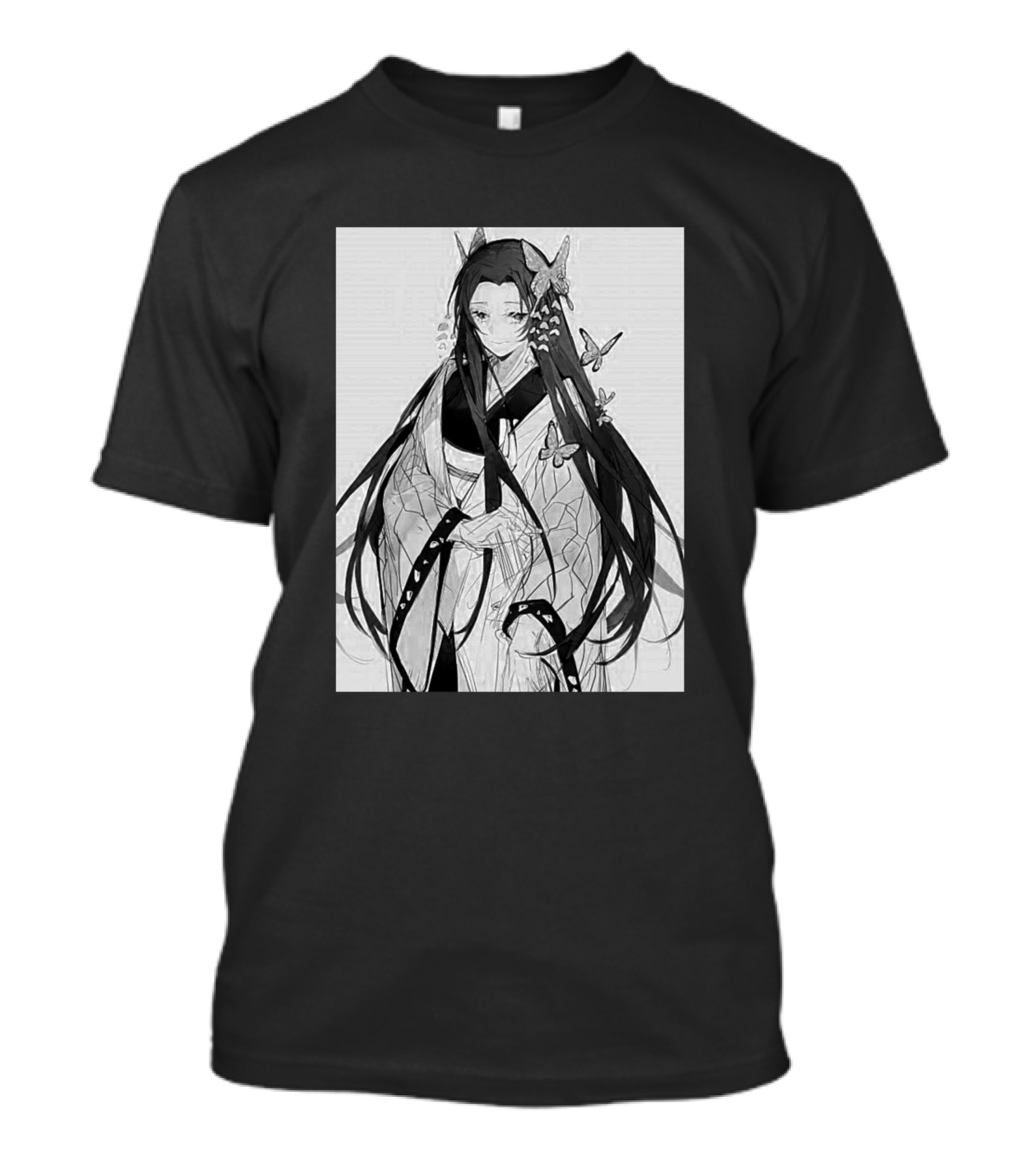 Kanae Kocho Butterfly Kimono Art Anime Character T-Shirt