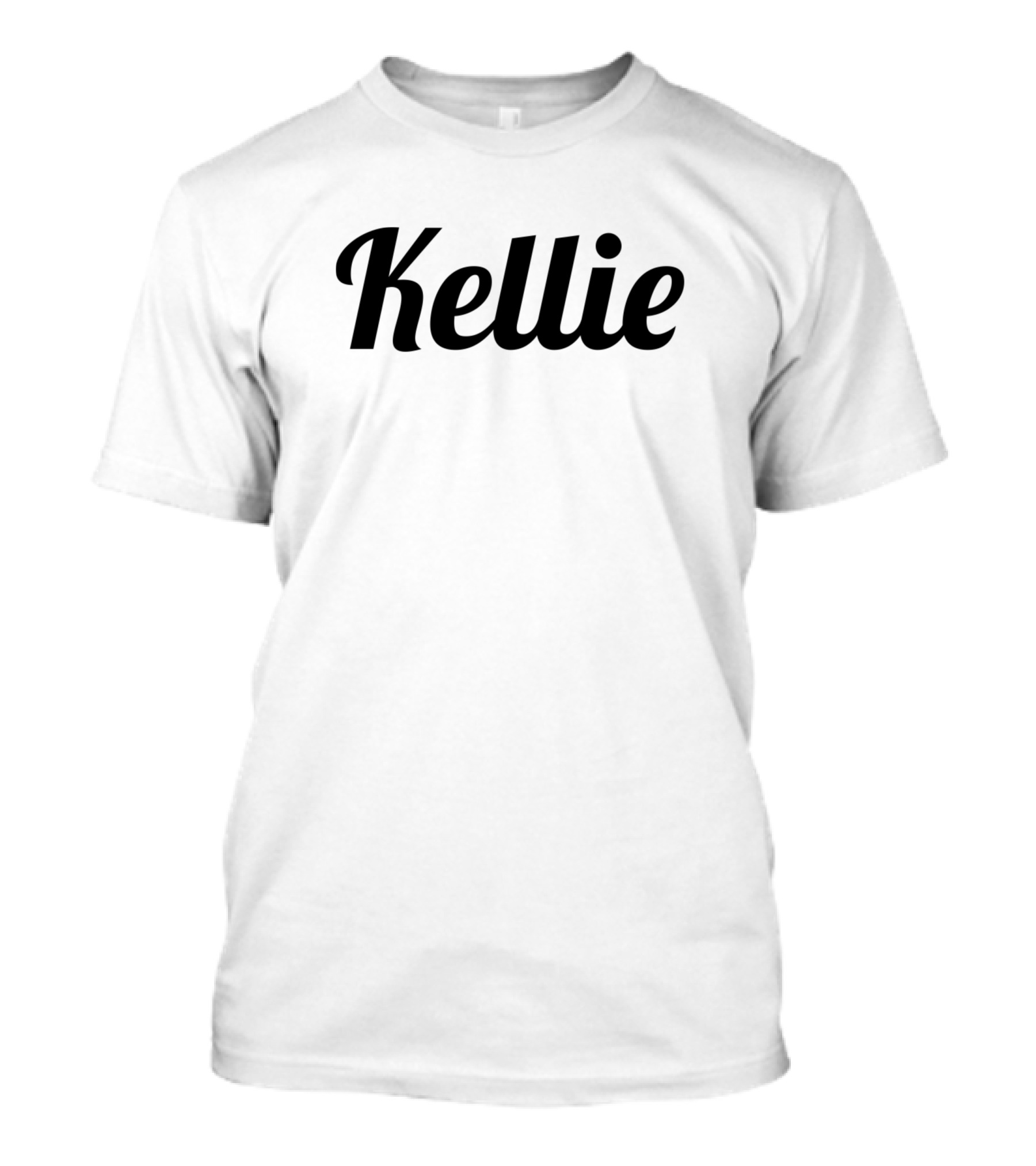 Kellie Black Retro Script T-Shirt