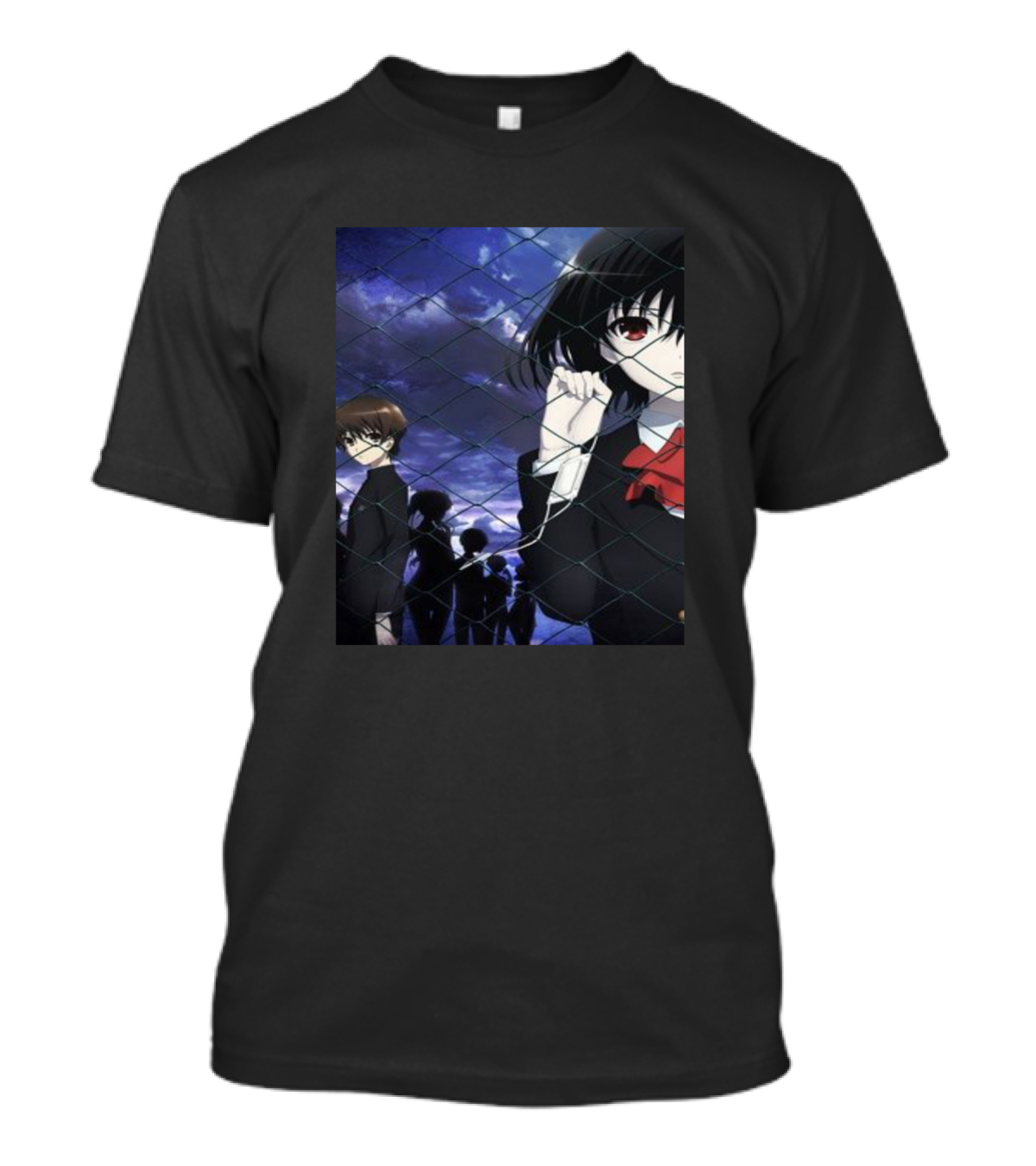 Misaki Mei Another Anime Character Fence Scene T-Shirt
