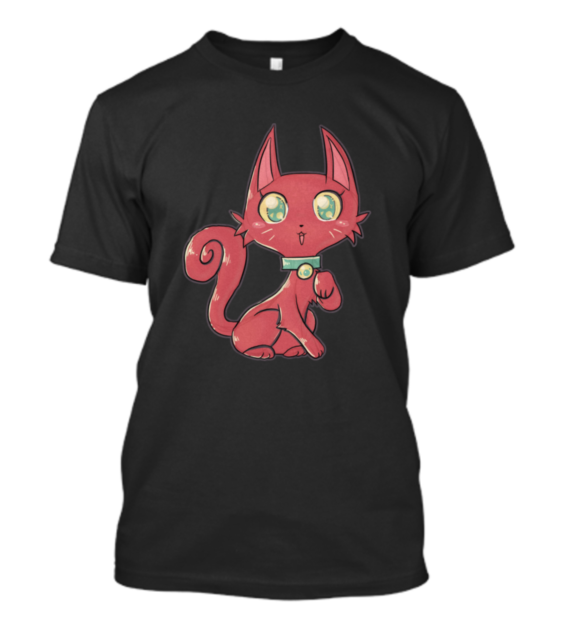 Red Kitten Beauty With Lovely Smile T-Shirt