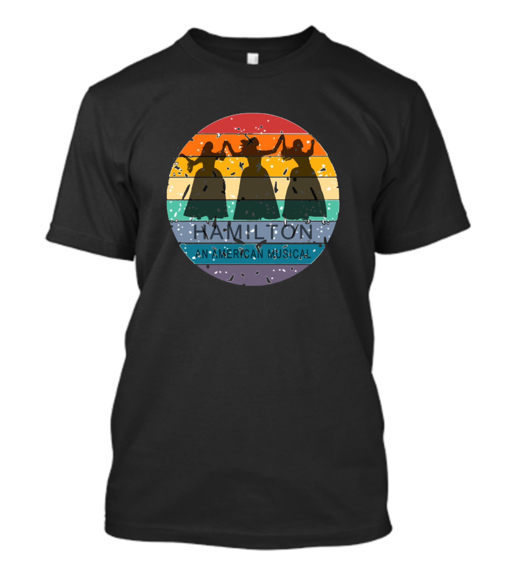 Hamilton Schuyler Sisters Rainbow An American Musical T-Shirt