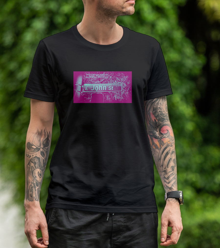 E John Street 200 Seattle Washington Mistah Wilson College T-Shirt
