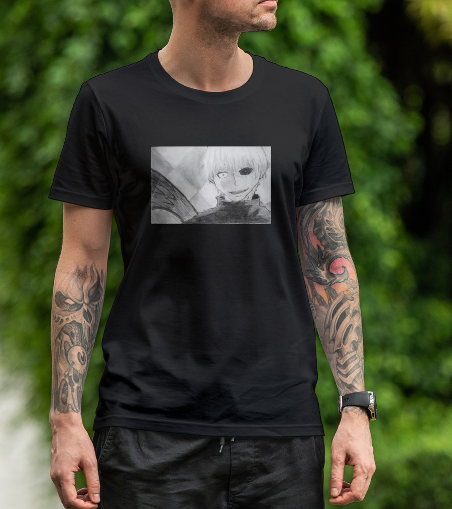 Kaneki Tokyo Ghoul Illustration Fan T-Shirt