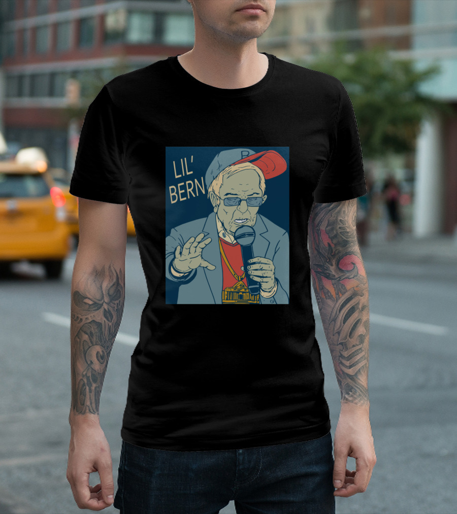 Lil Bern Microphone Cap and Shades T-Shirt