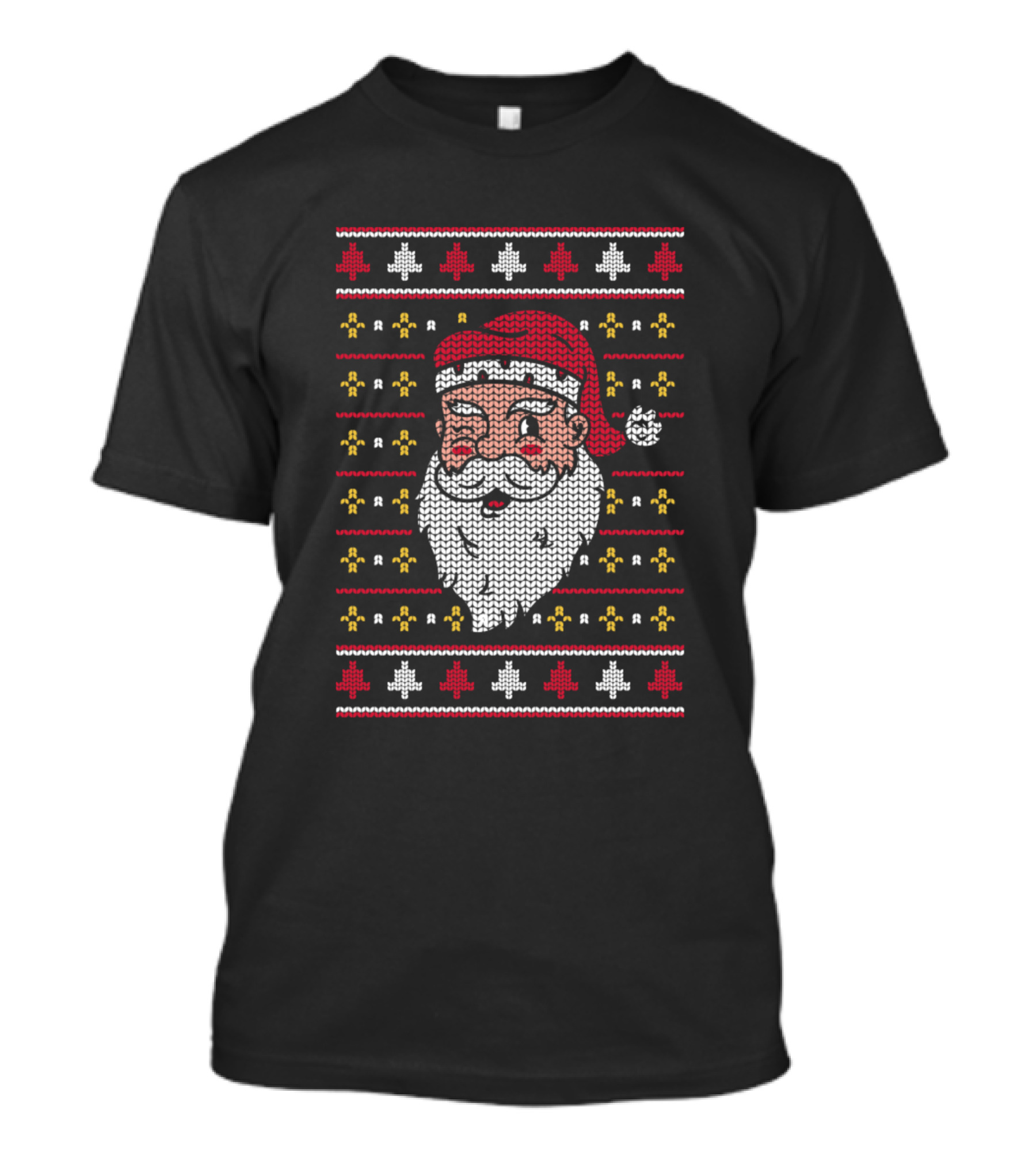 Santa Claus Christmas Knit T-Shirt