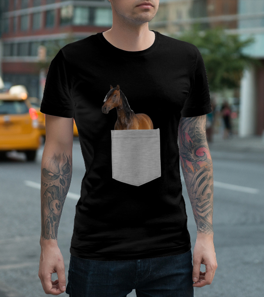 Spanish Arabian Horse Pocket Fitted T-Shirt