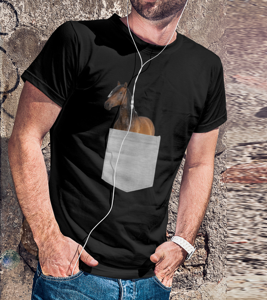Spanish Arabian Horse Pocket Fitted T-Shirt