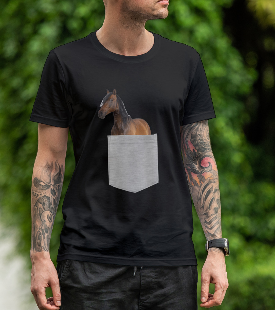 Spanish Arabian Horse Pocket Fitted T-Shirt