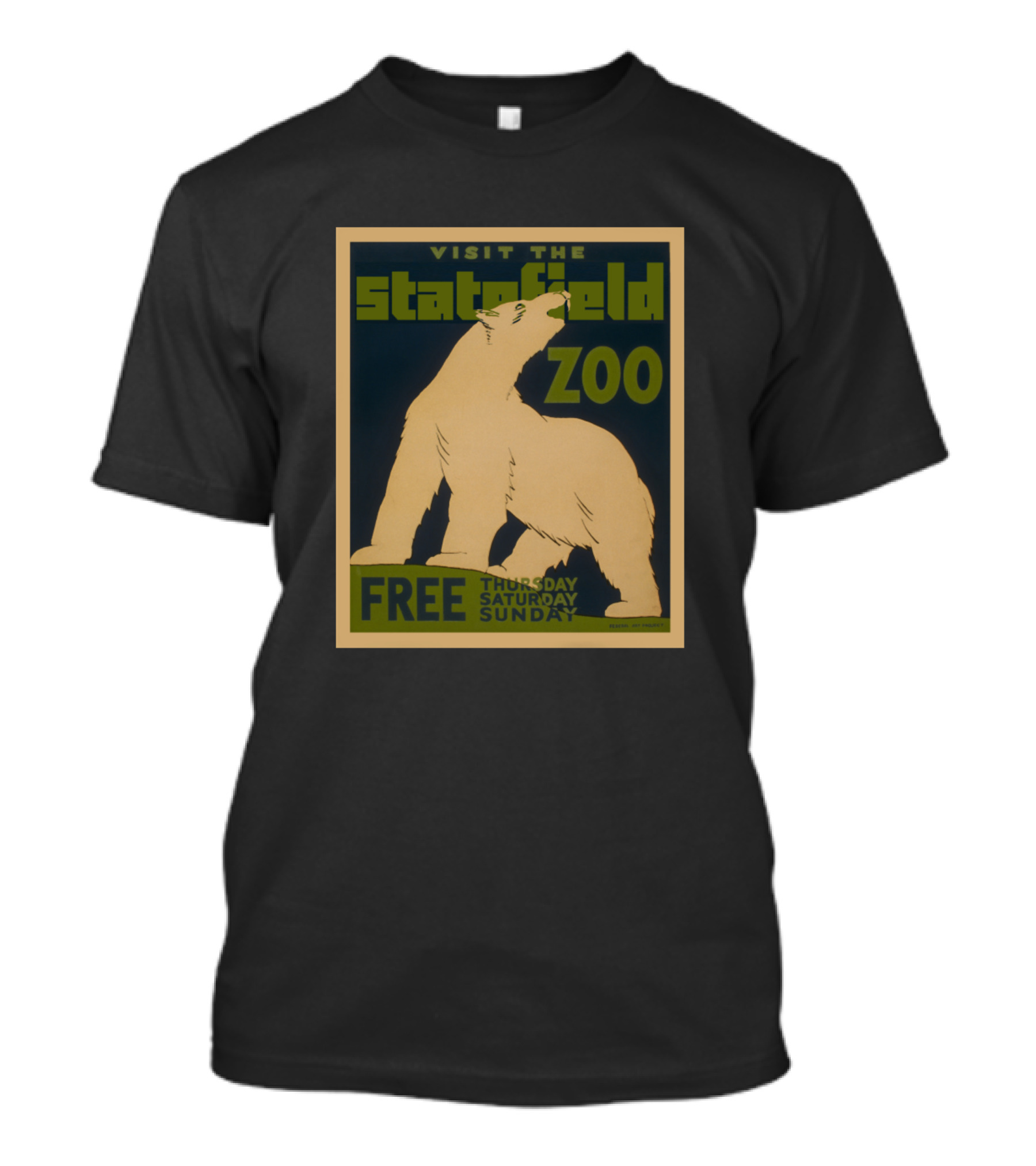 Visit The Statefield Zoo Polar Bear Free Thursday Saturday Sunday T-Shirt