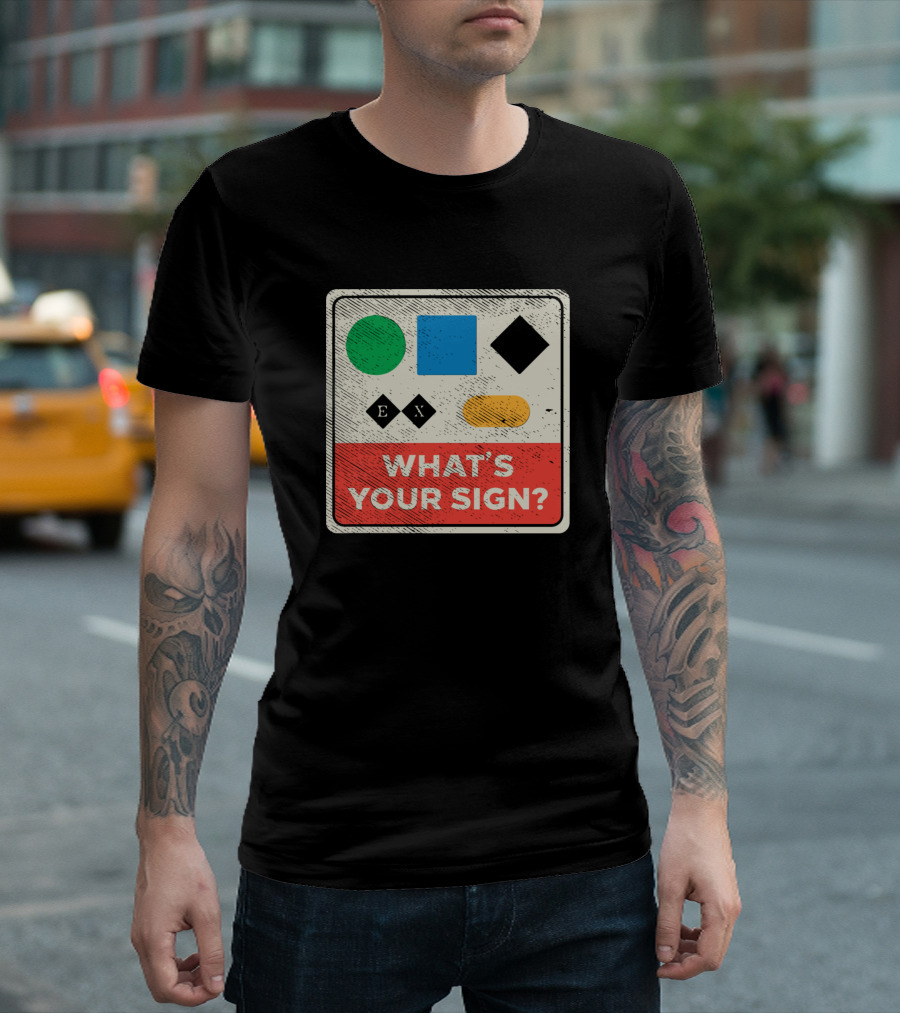 What's Your Sign for Skiing Symbols and Colors T-Shirt