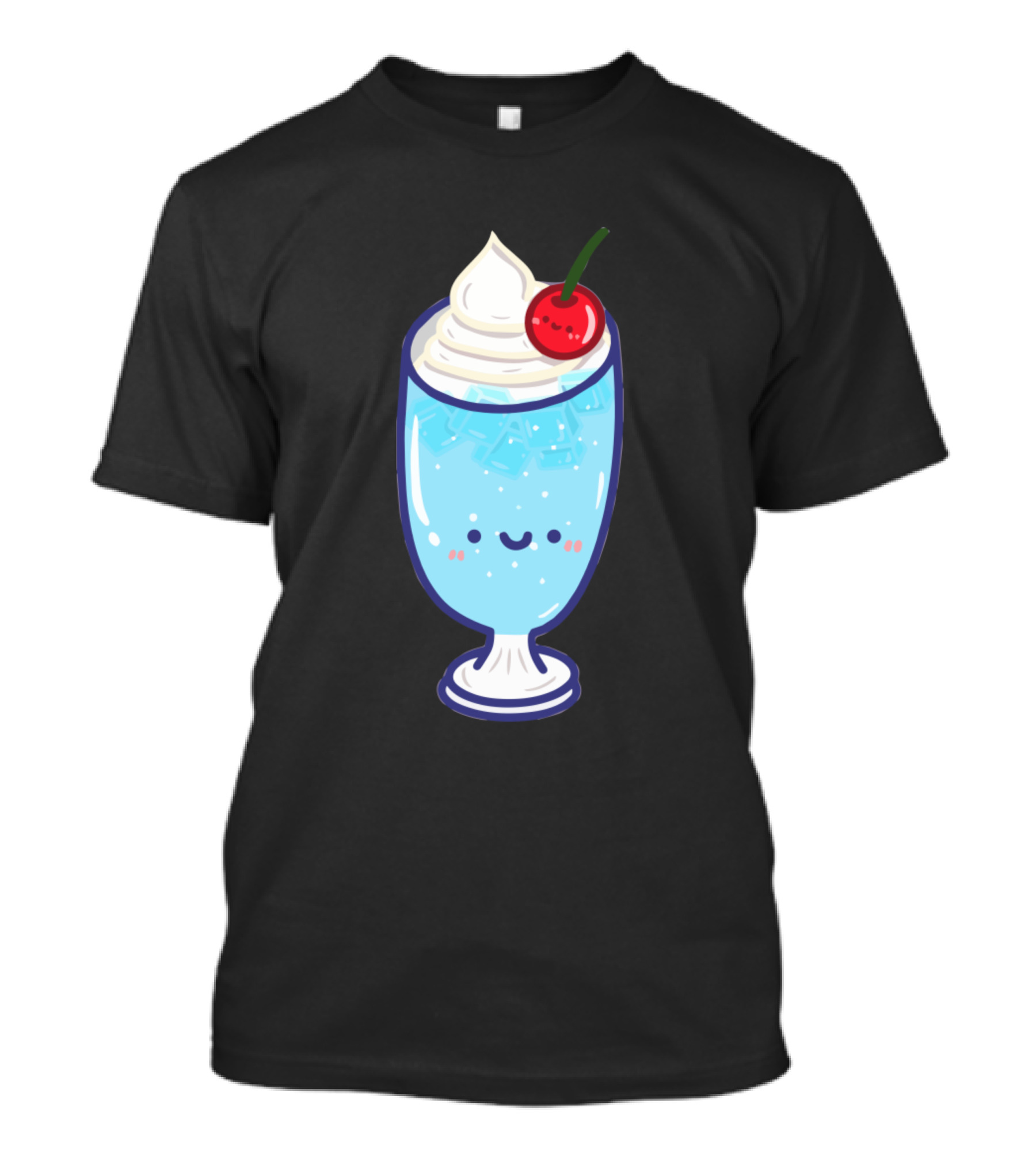 Bubblegum Soda Doodle Cute Float With Whipped Cream And Cherry T-Shirt