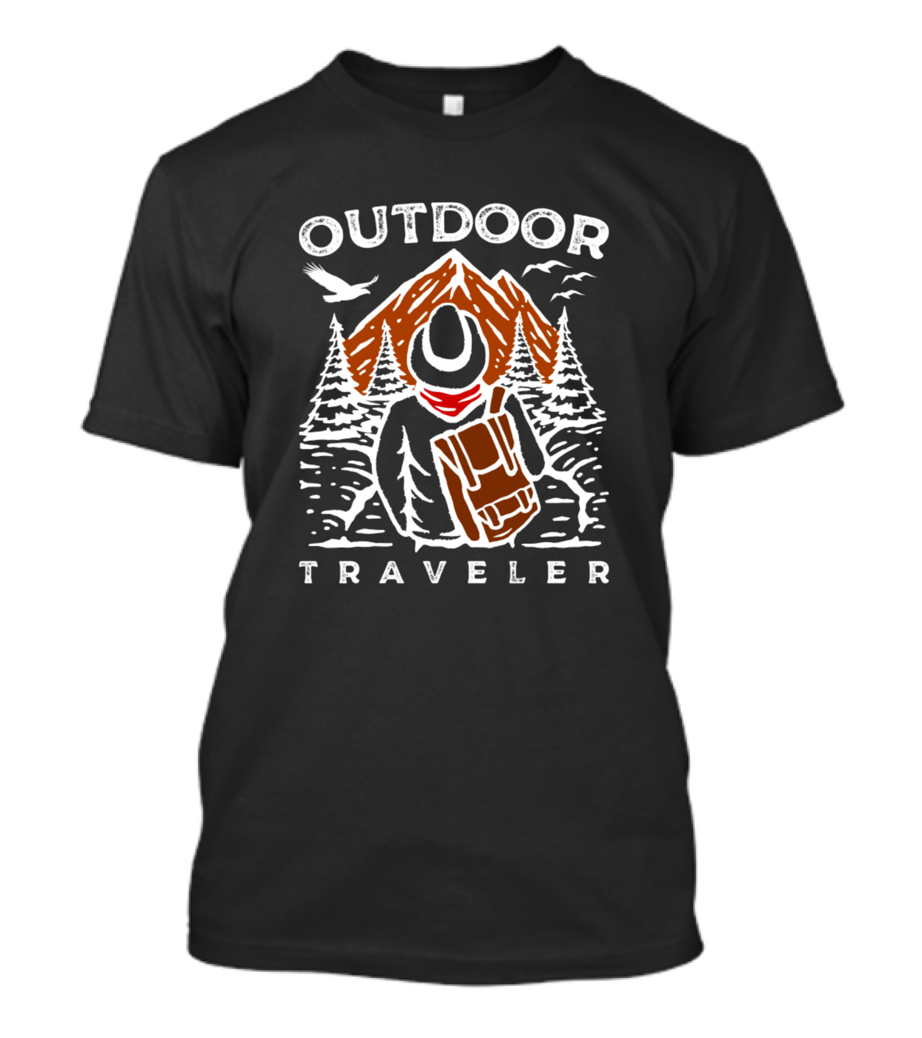 Outdoor Traveler Adventure Mountaineering Enthusiast T-Shirt