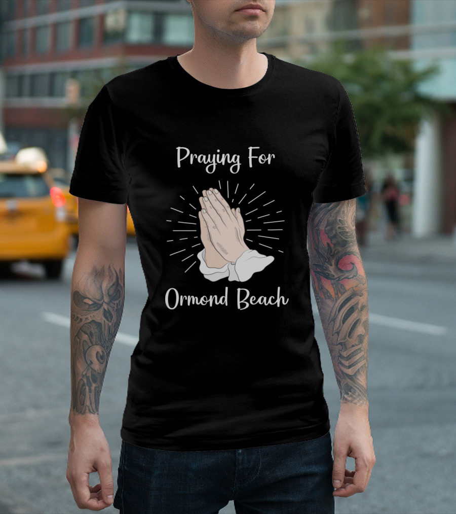 Praying For Ormond Beach Hands T-Shirt