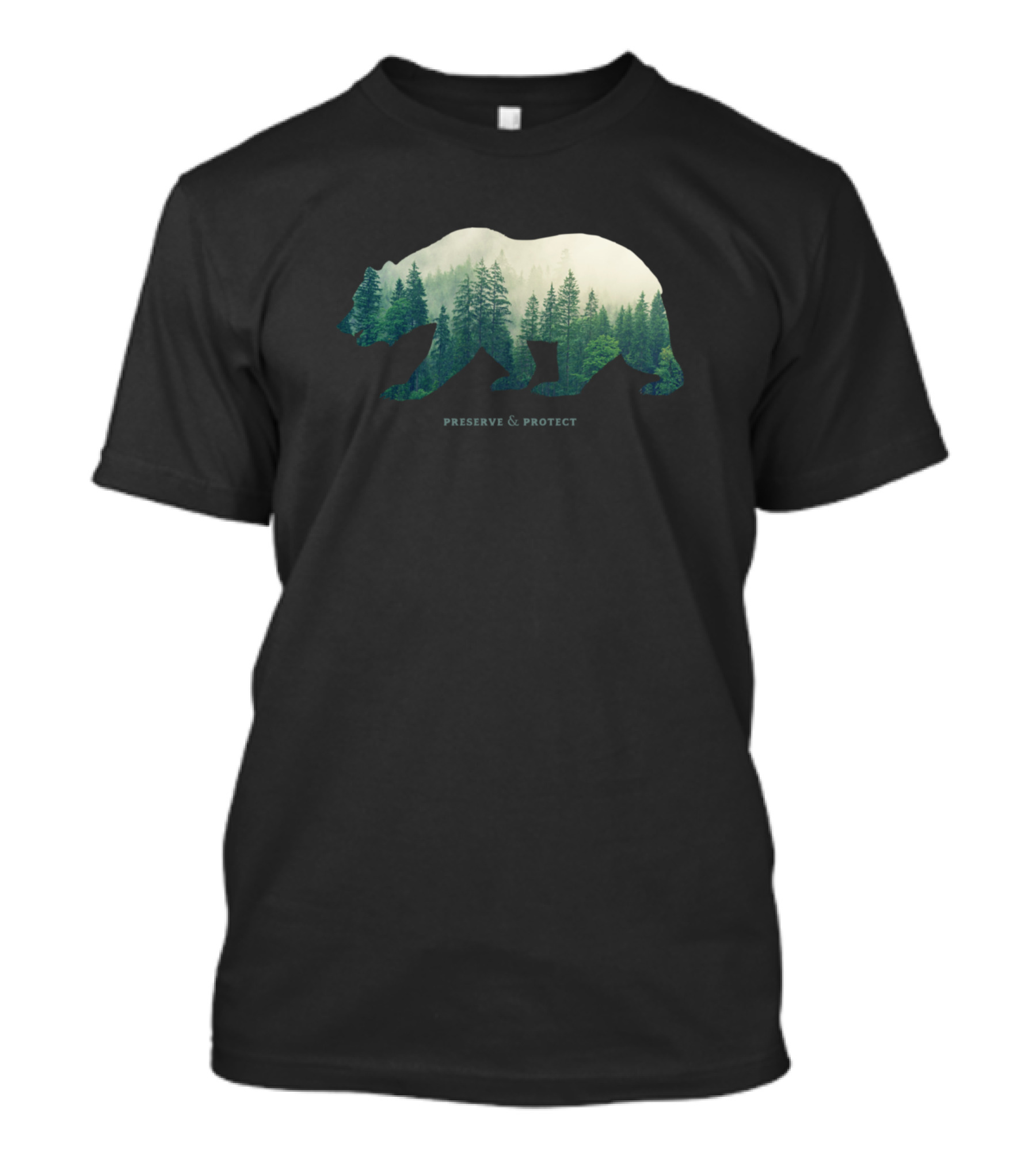 Preserve And Protect Bear Forest Vintage National Park T-Shirt