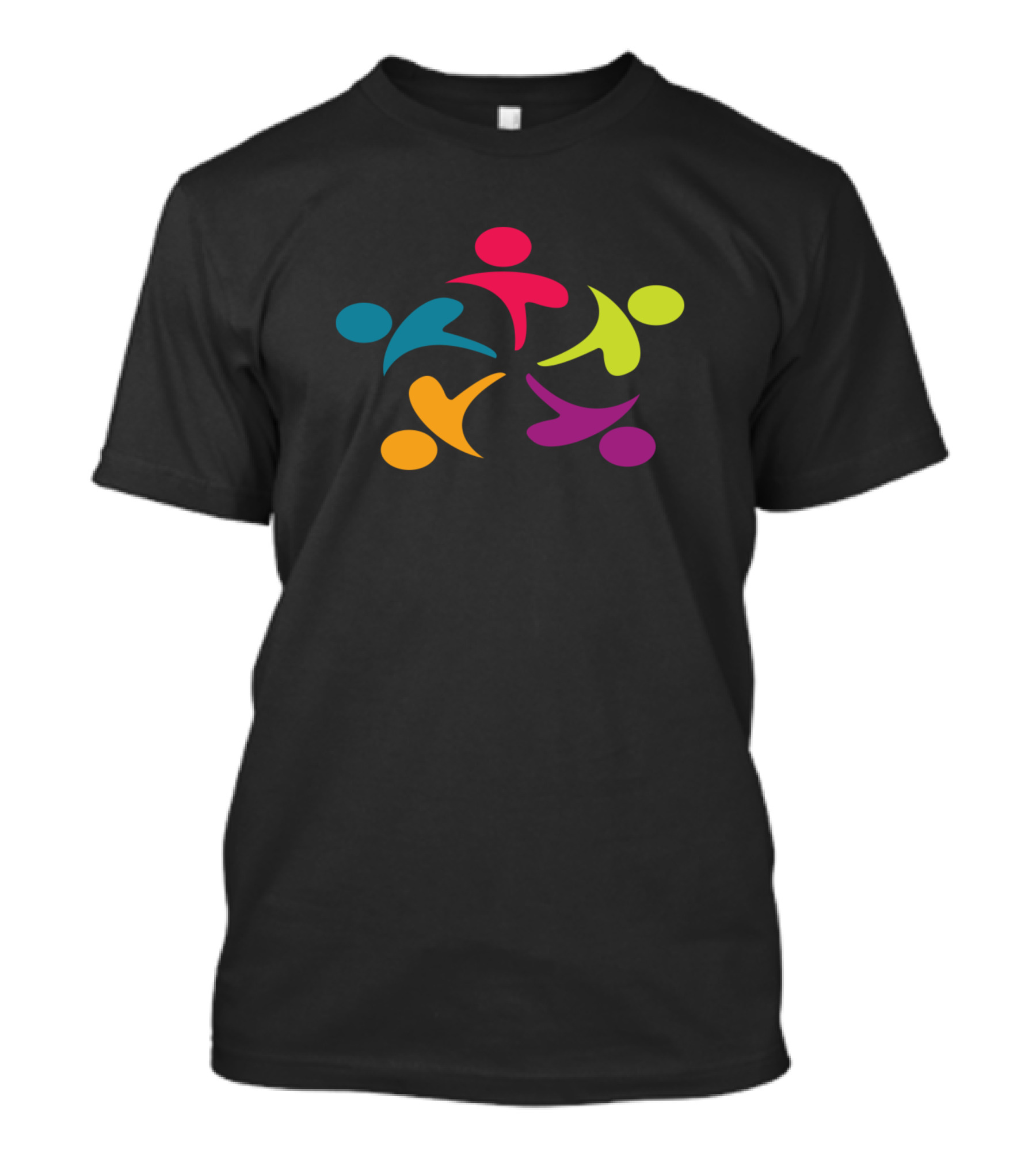 Colorful Unity People Spiral T-Shirt