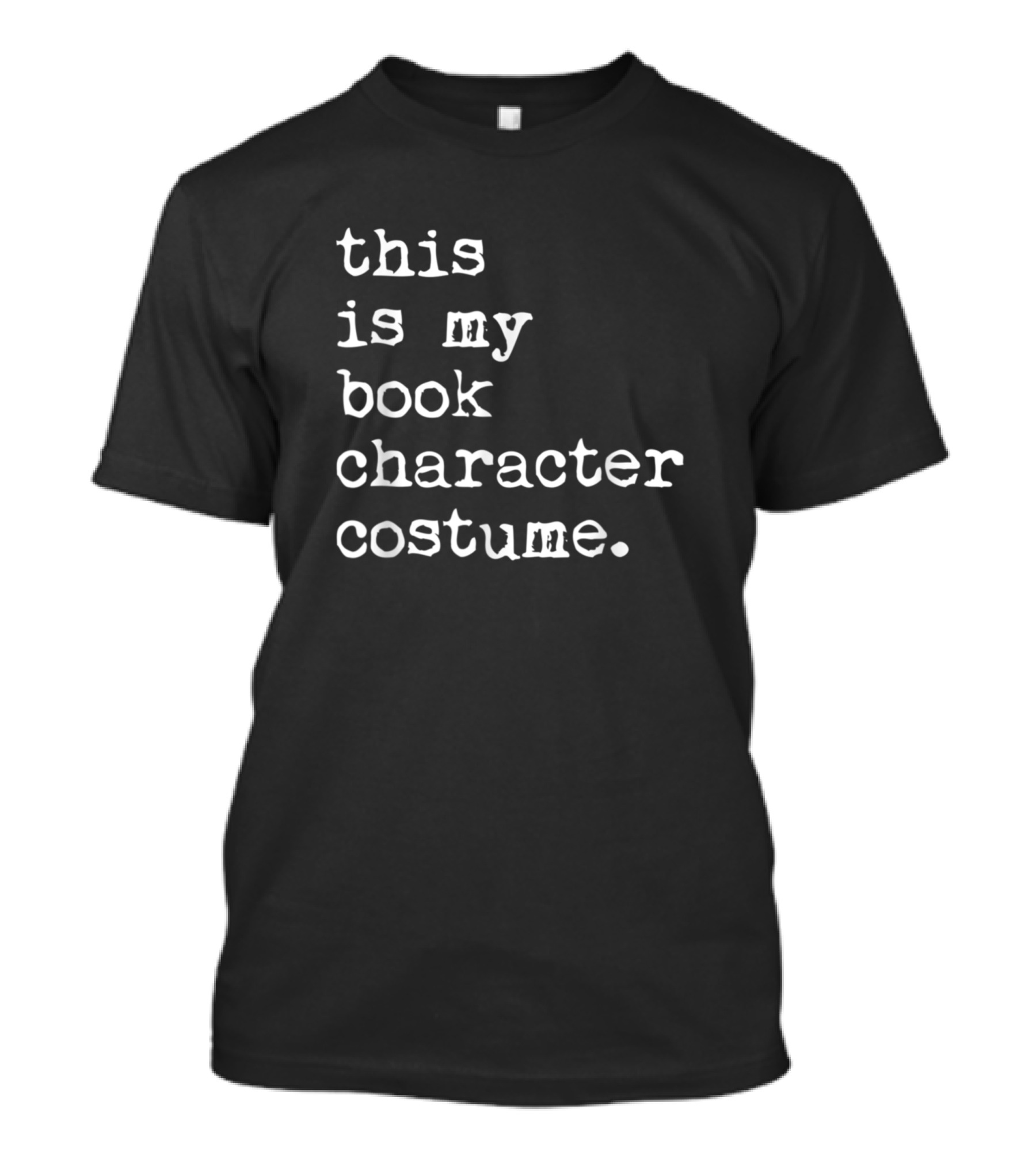 This Is My Book Character Costume Halloween Lazy T-Shirt