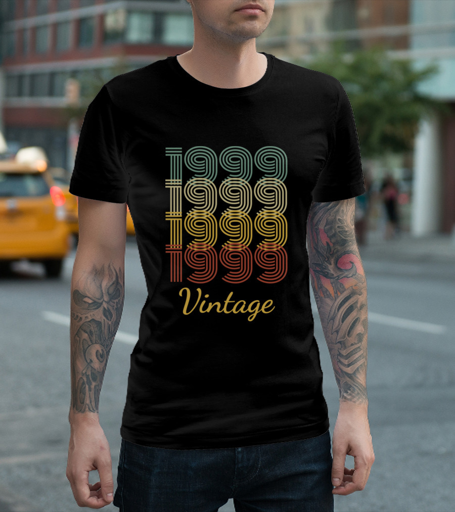 Vintage 1999 Retro Birthday Born In 1999 T-Shirt