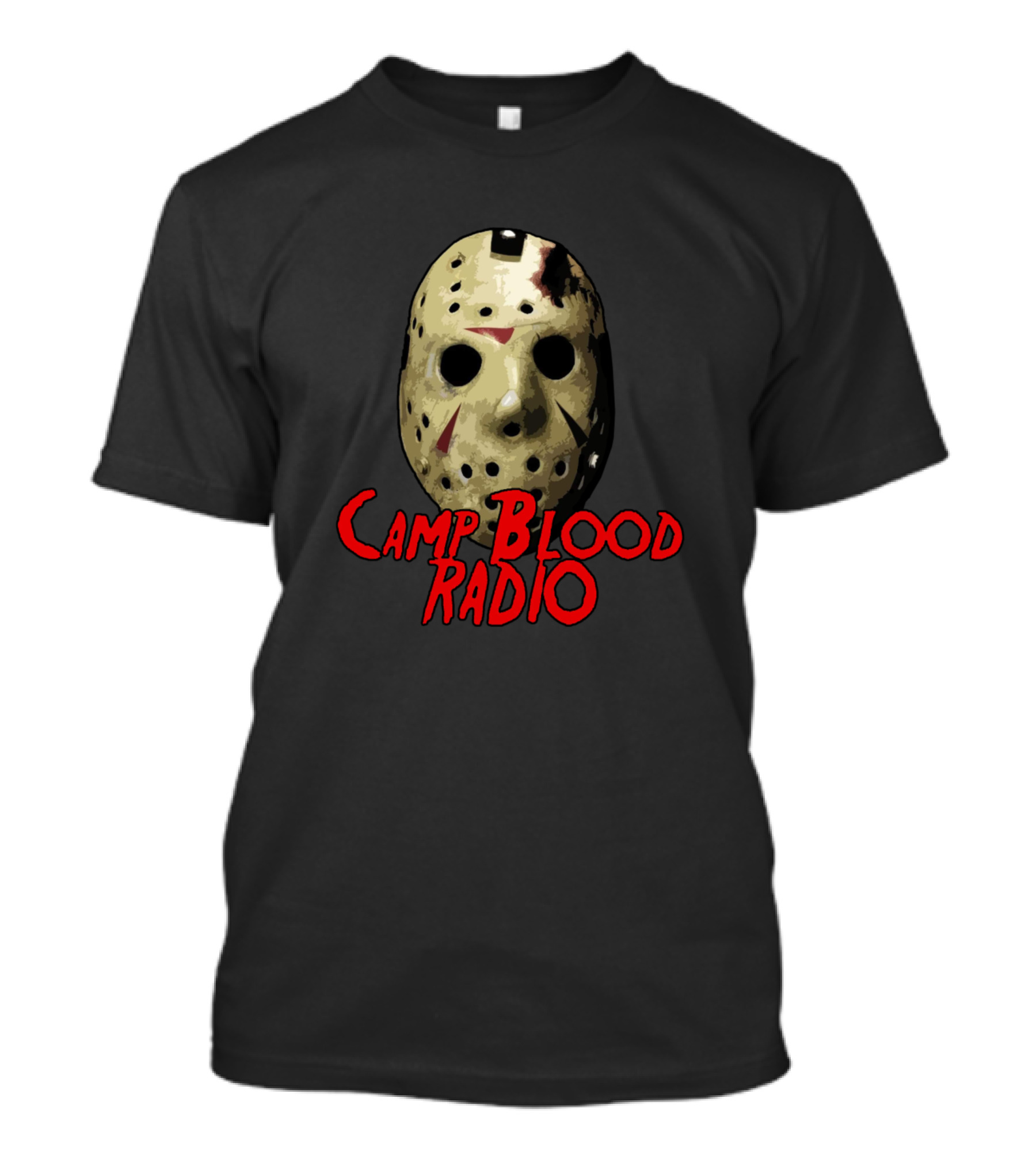 Camp Blood Radio Jason Mask Horror T-Shirt
