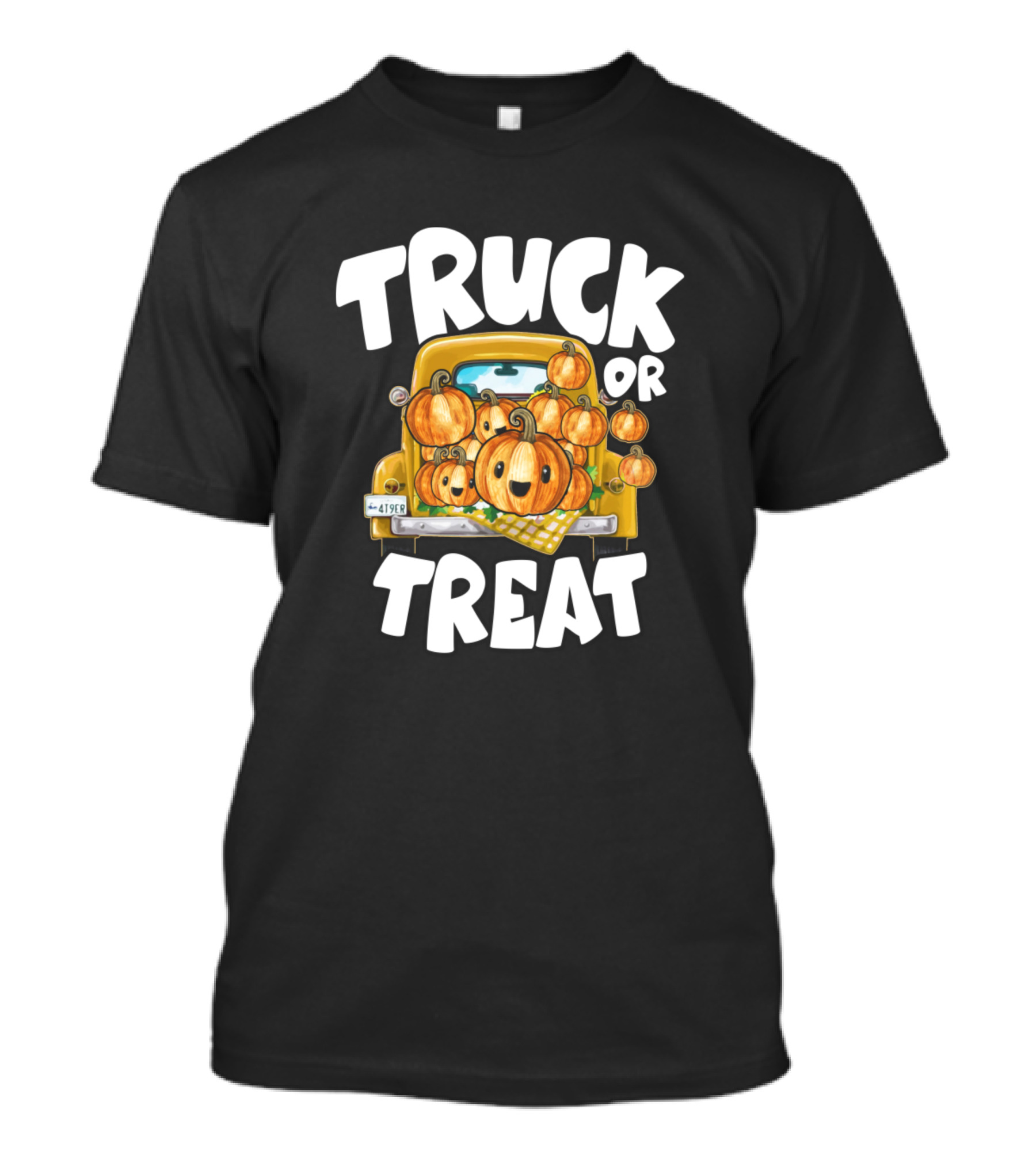 Truck Or Treat Halloween Pumpkin Toddlers T-Shirt