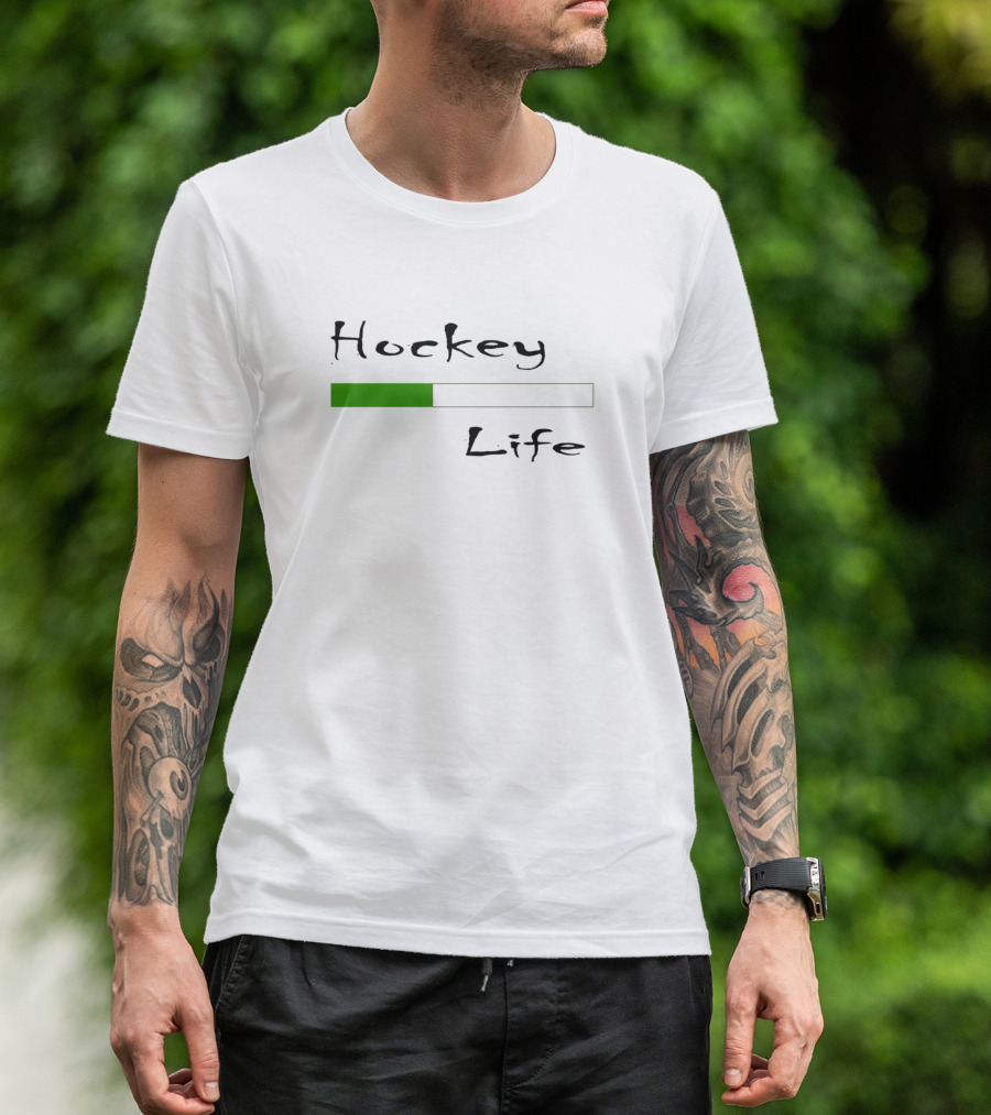 Hockey Life Loading Progress Bar T-Shirt