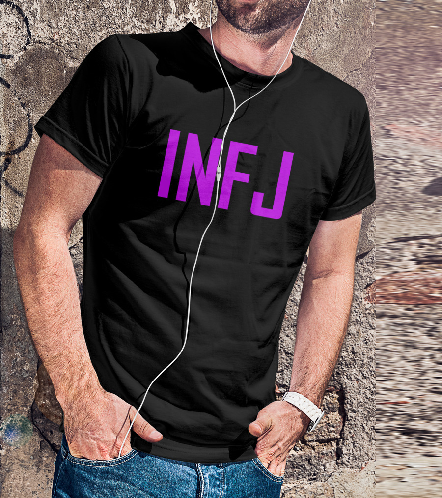 INFJ Graphic Purple Text T-Shirt