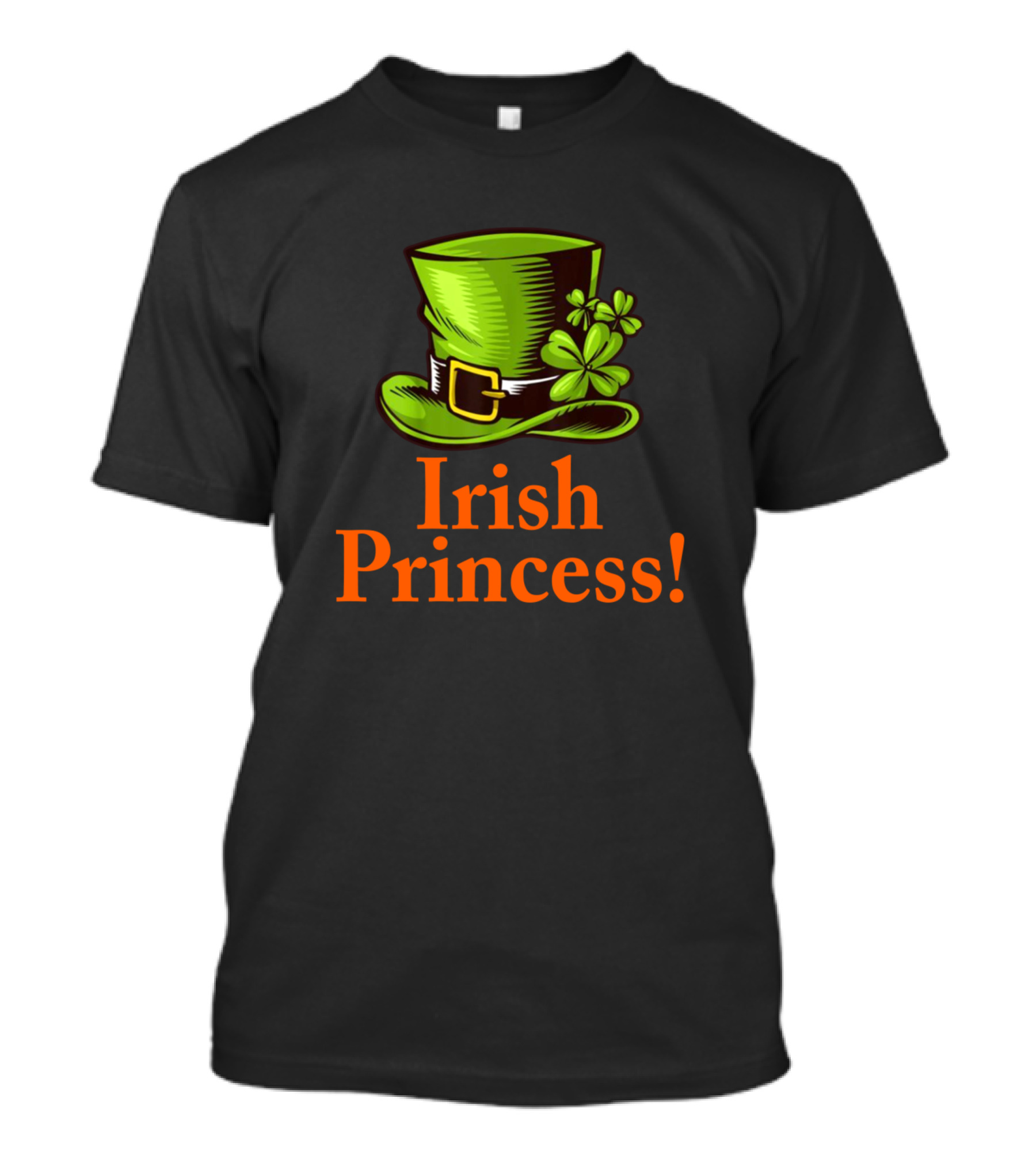 Irish Princess Shamrock Leprechaun Hat St Patrick T-Shirt