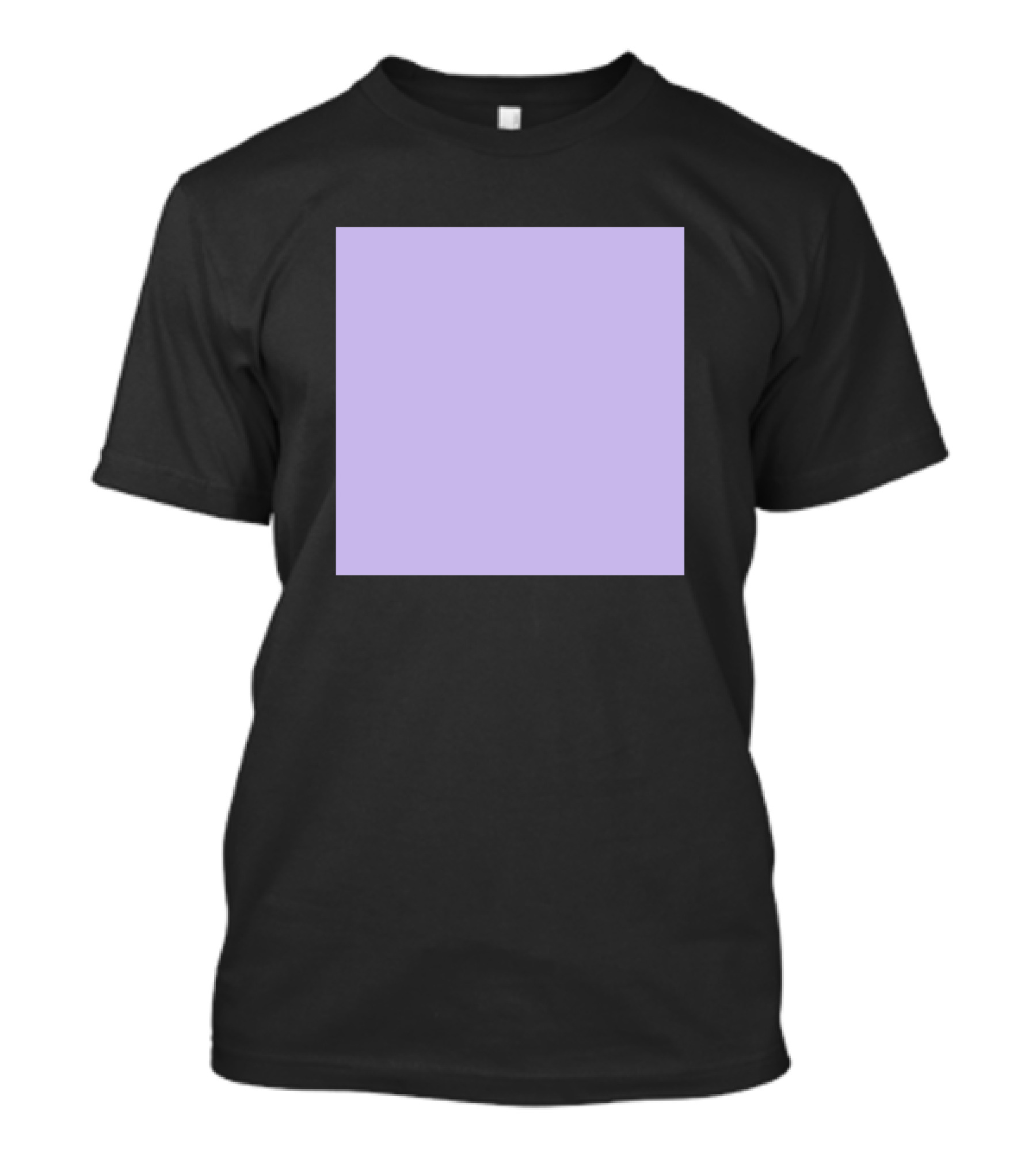 Pastel Baby Soft Lavender Solid Square T-Shirt