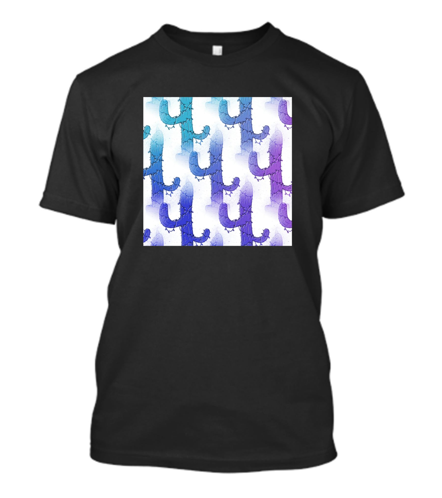 Snowflake Boho Christmas Holiday Cactus T-Shirt